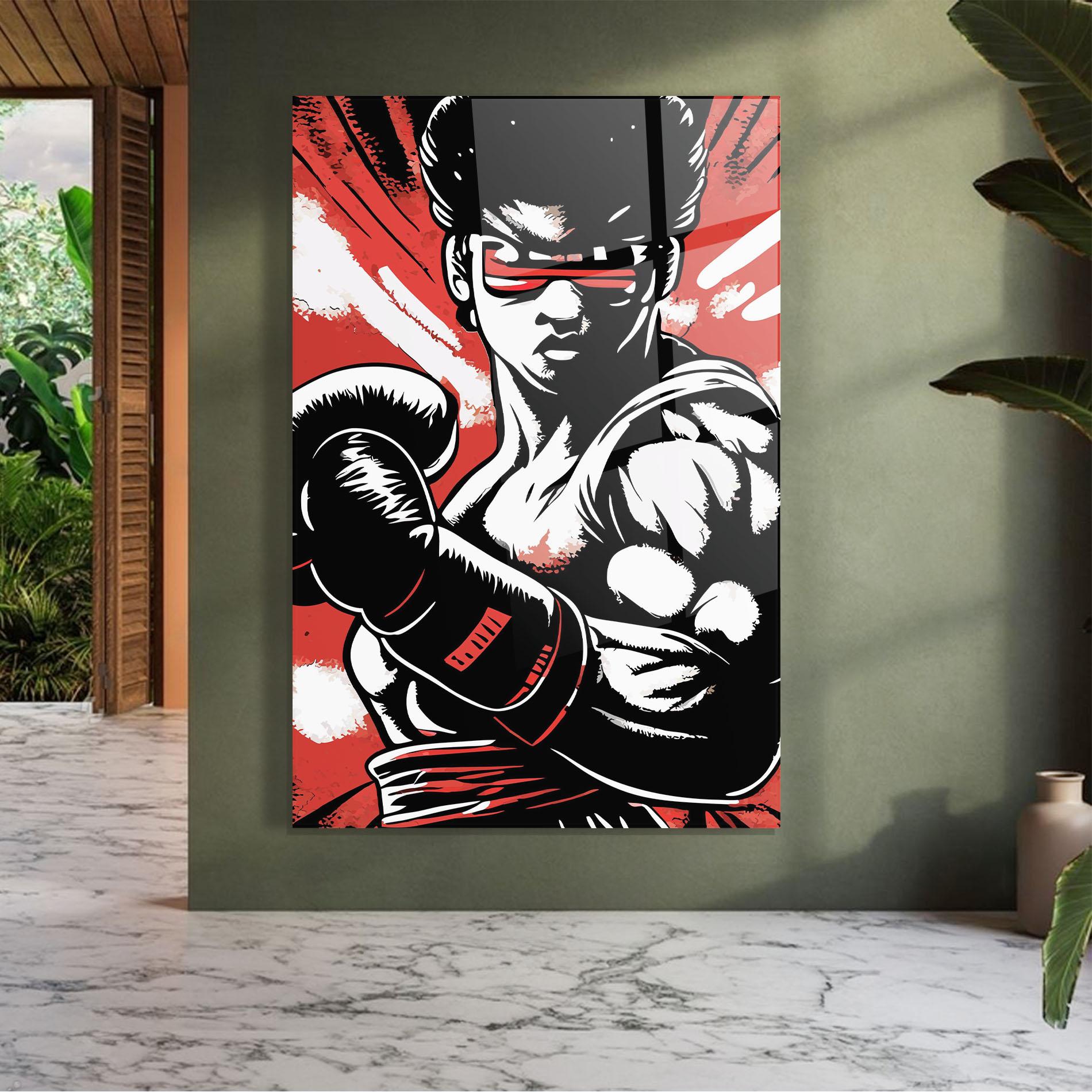 Tablou Sticla Video Game Box mockup 7