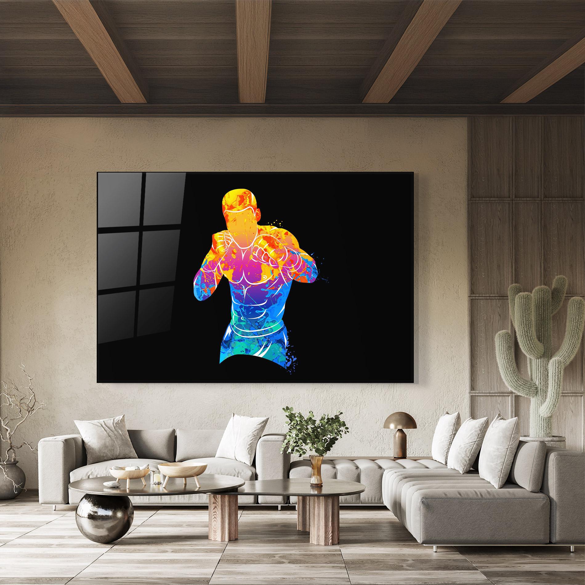 Tablou Sticla Colorful Box mockup 8