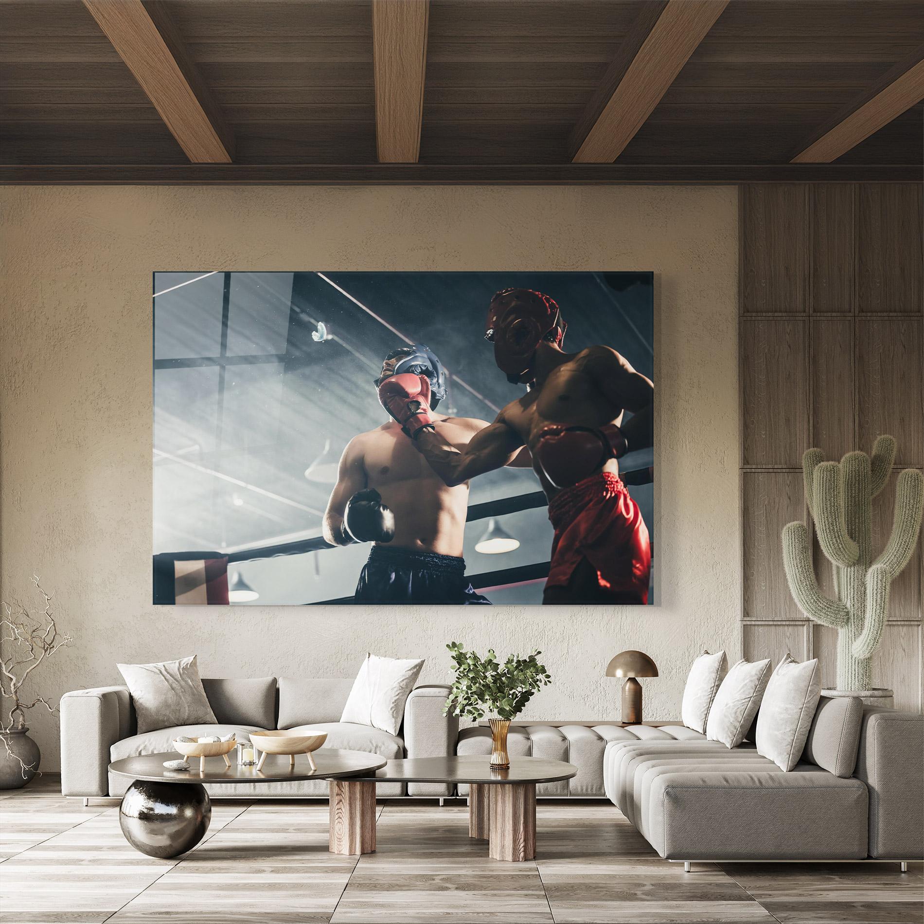 Tablou Sticla Knockout King mockup 8