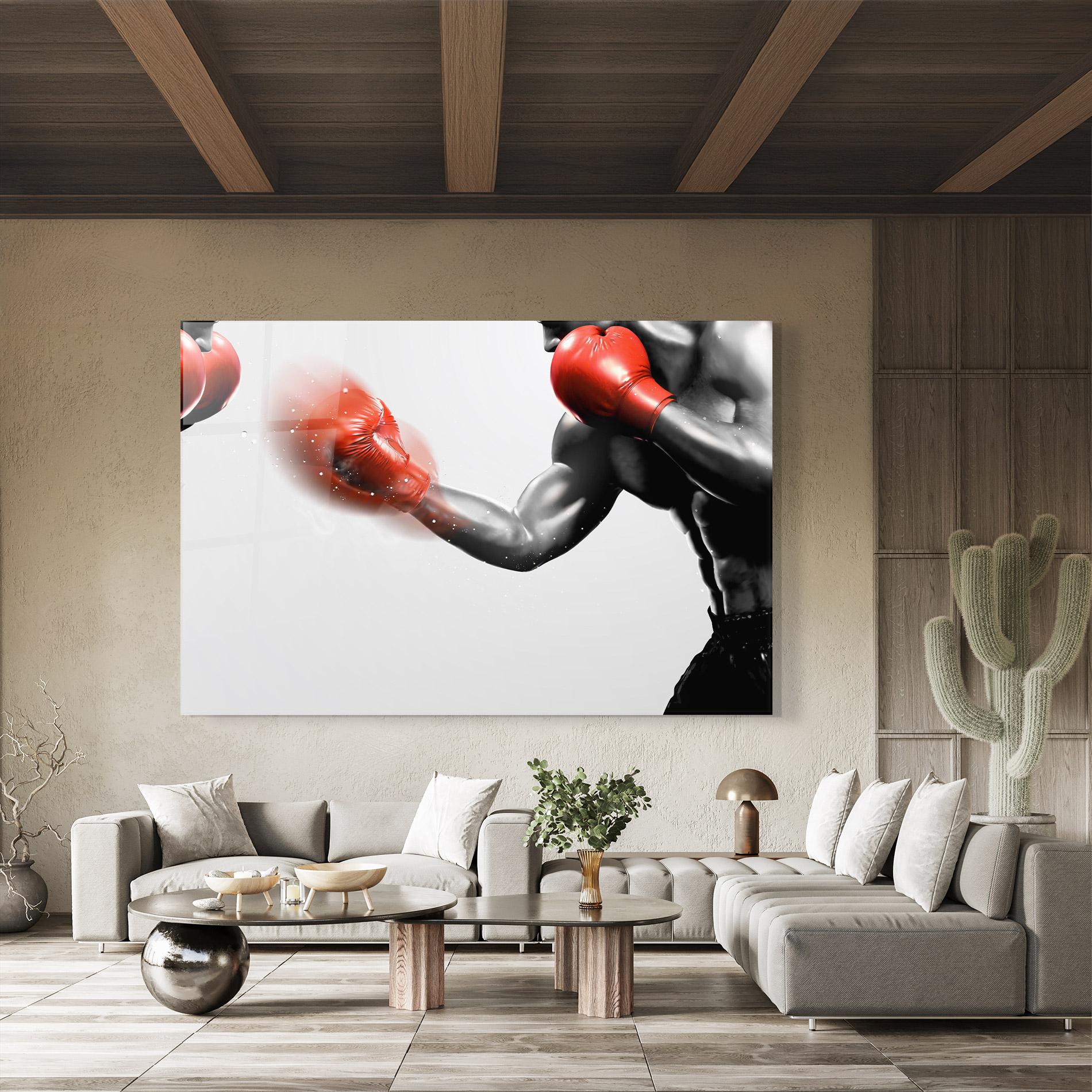 Tablou Sticla Red Smoke Box mockup 8