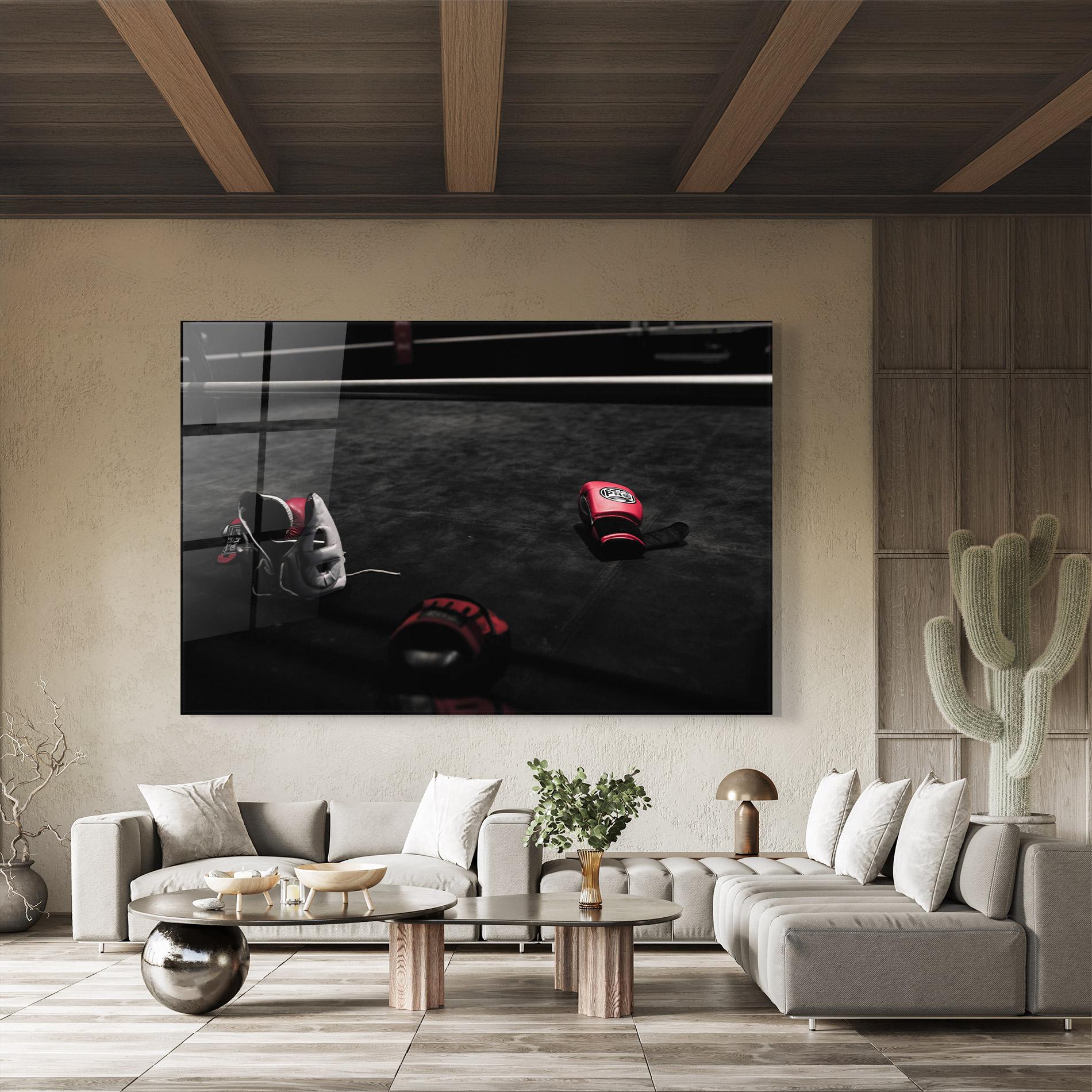 Tablou Sticla Ring Gloves mockup 8