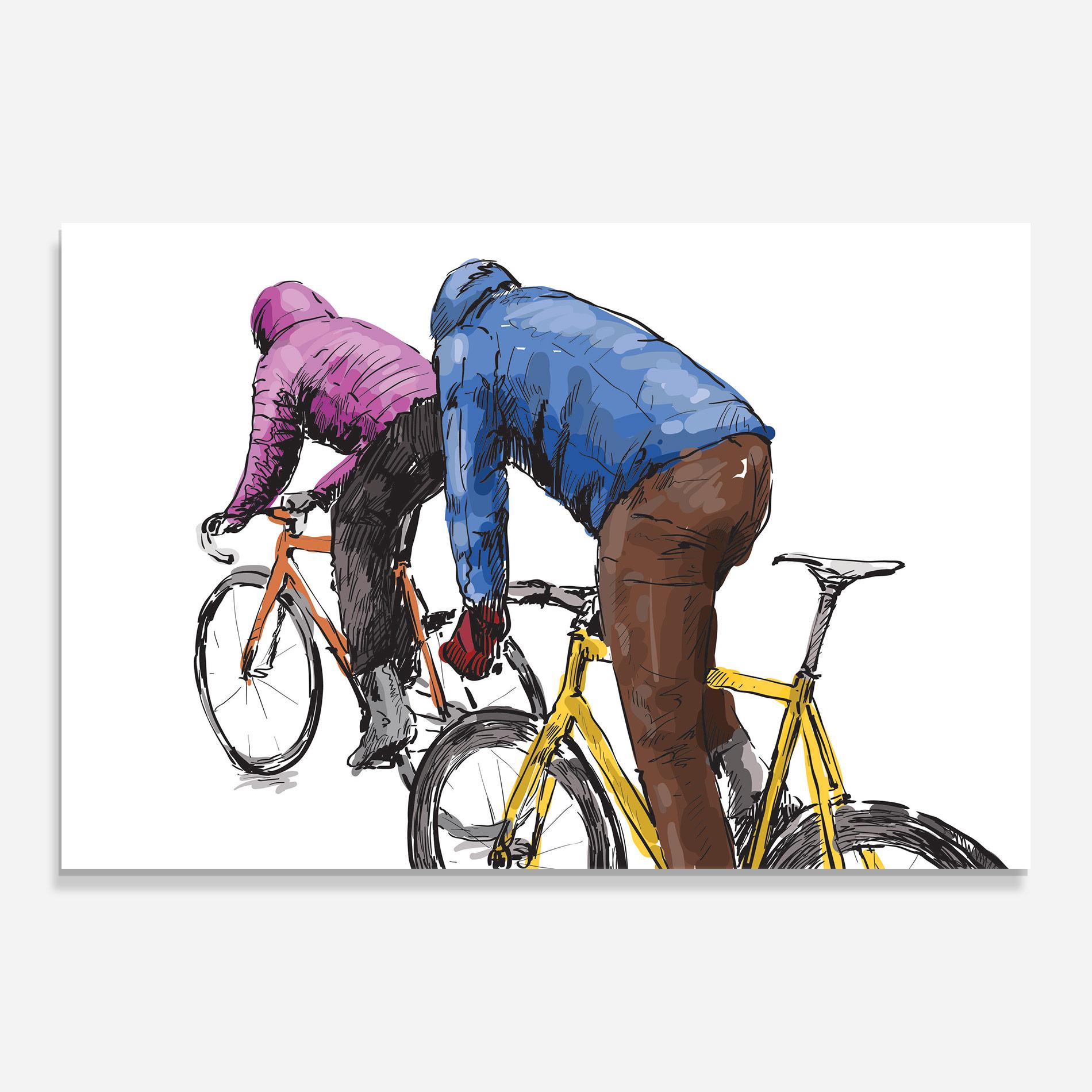 Tablou Sticla Bike Trip mockup 0