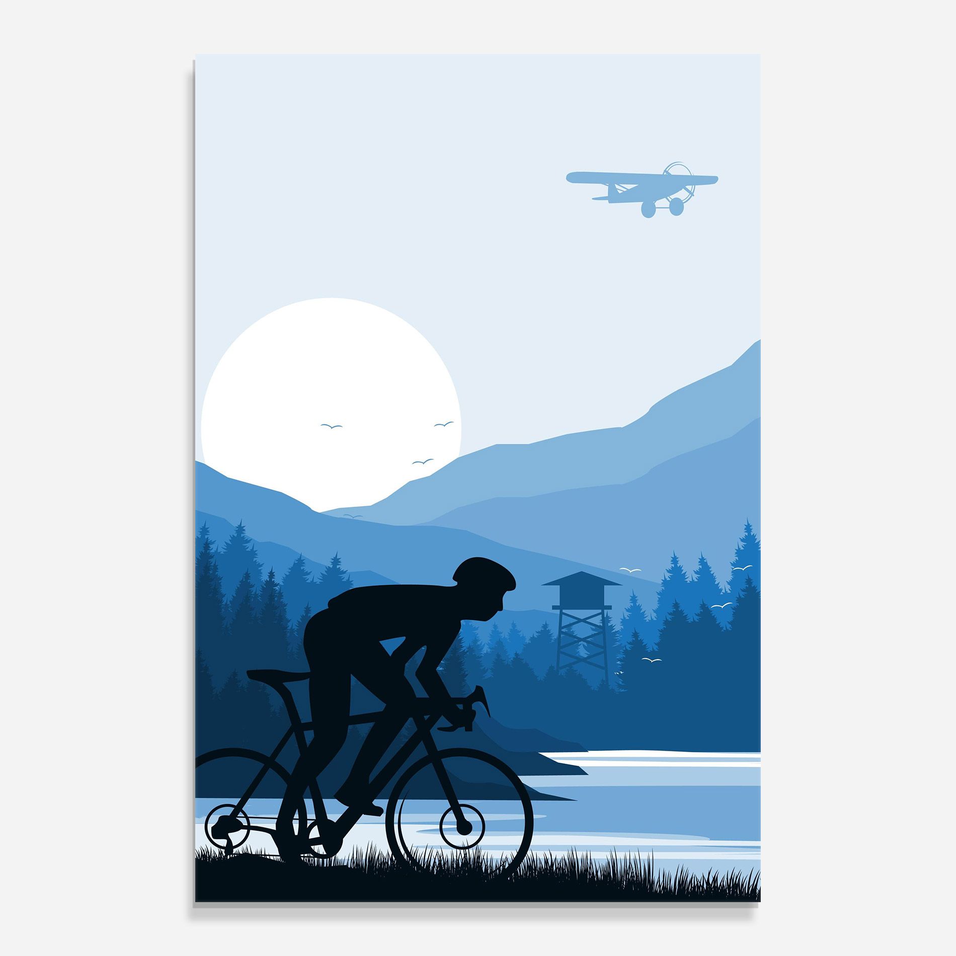 Blue Light Bike mockup 0