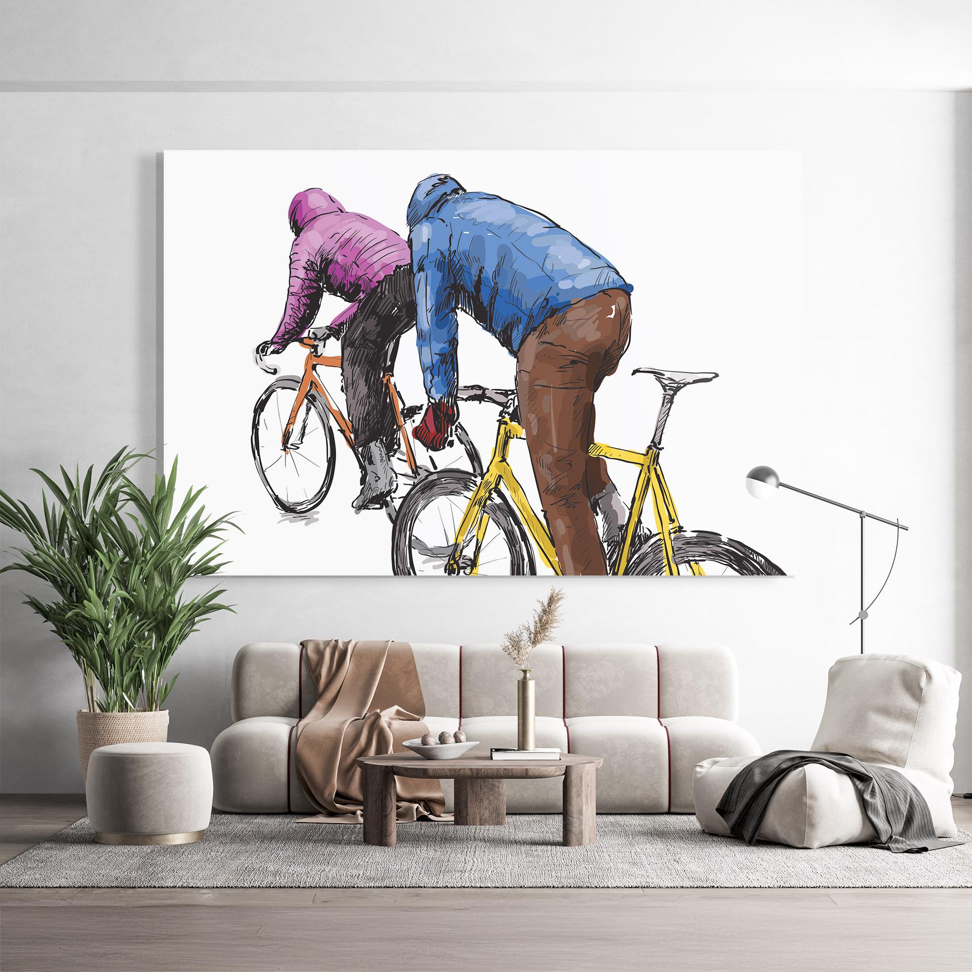 Tablou Sticla Bike Trip mockup 9
