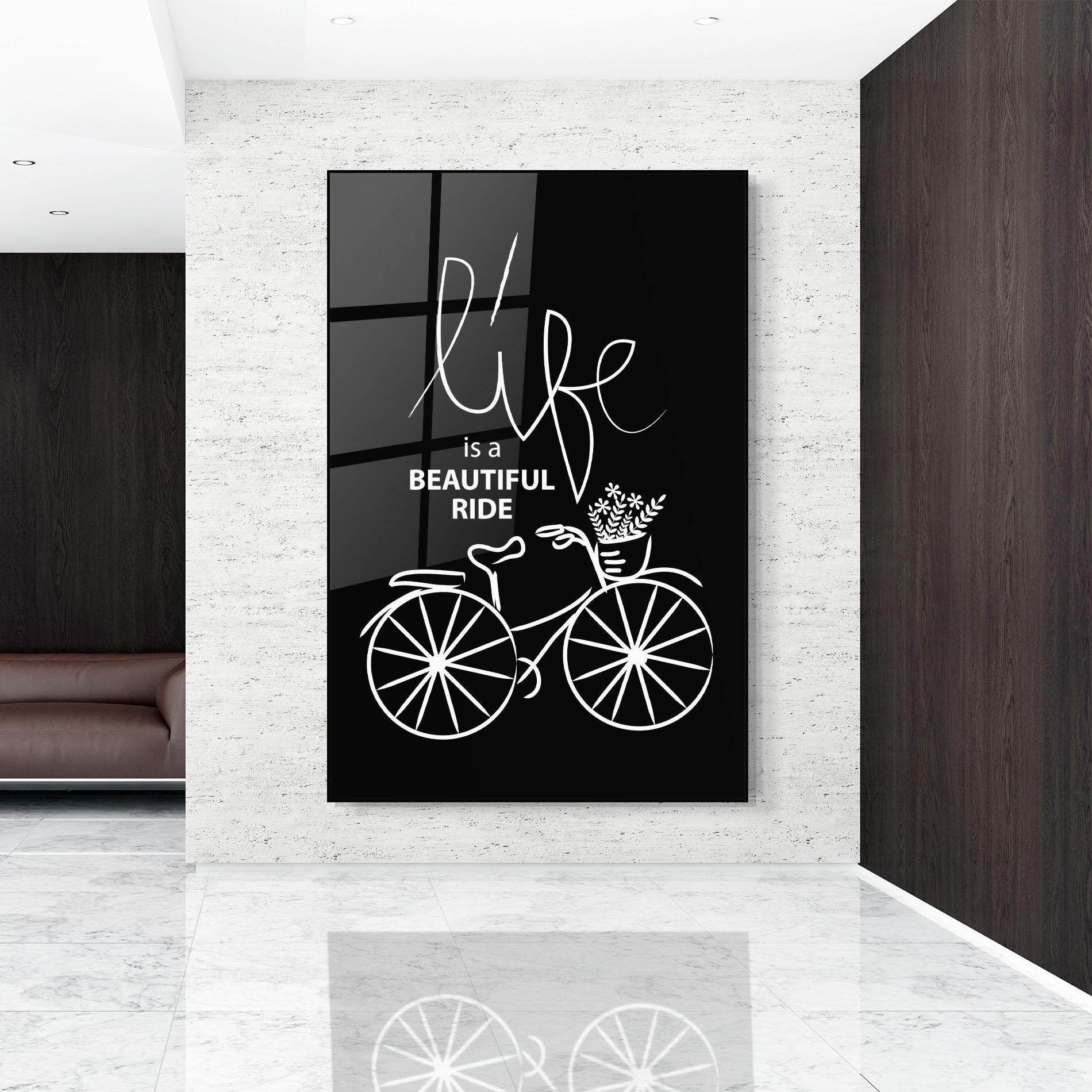 Tablou Sticla Beautiful Ride mockup 9