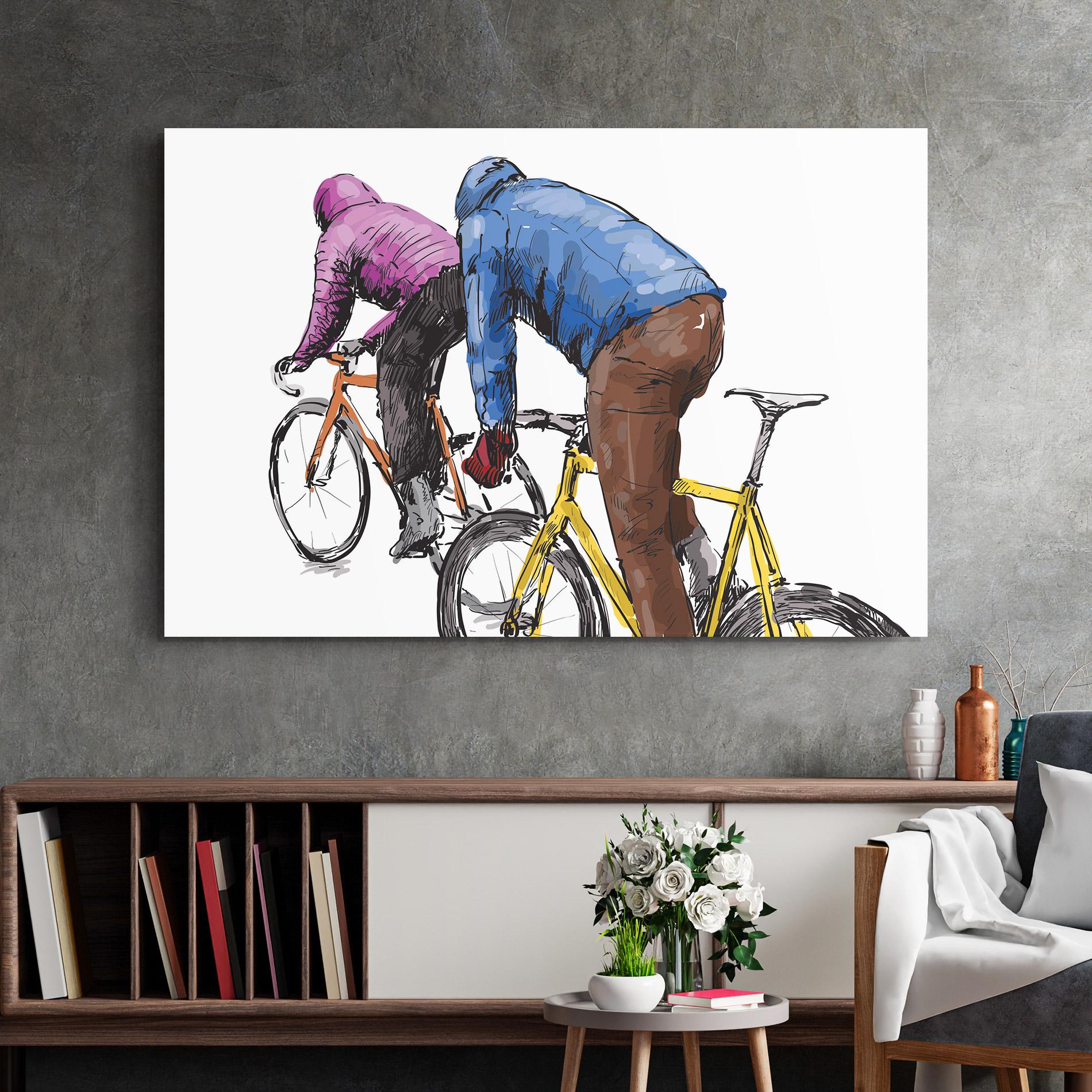 Tablou Sticla Bike Trip mockup 2
