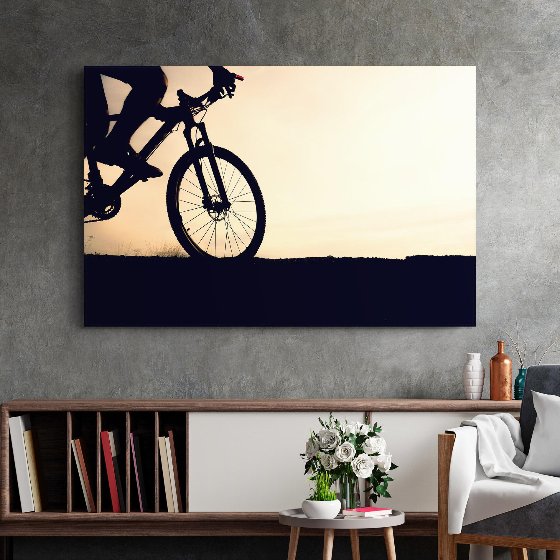Tablou Sticla Cream Sky Mtb mockup 2