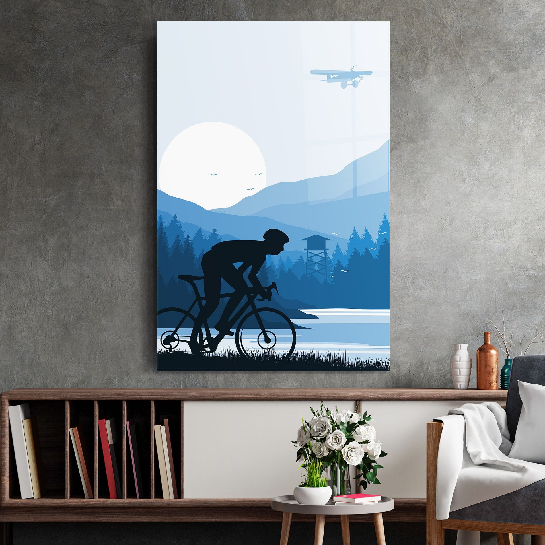 Blue Light Bike mockup 2