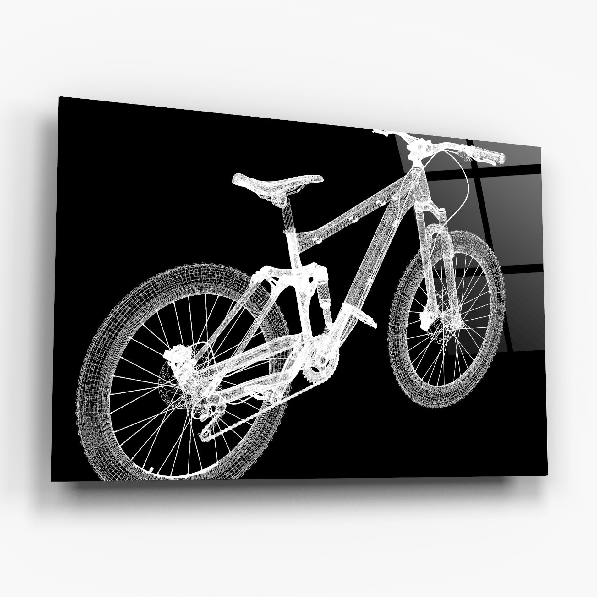 Tablou Sticla Bike 3d Model mockup 6
