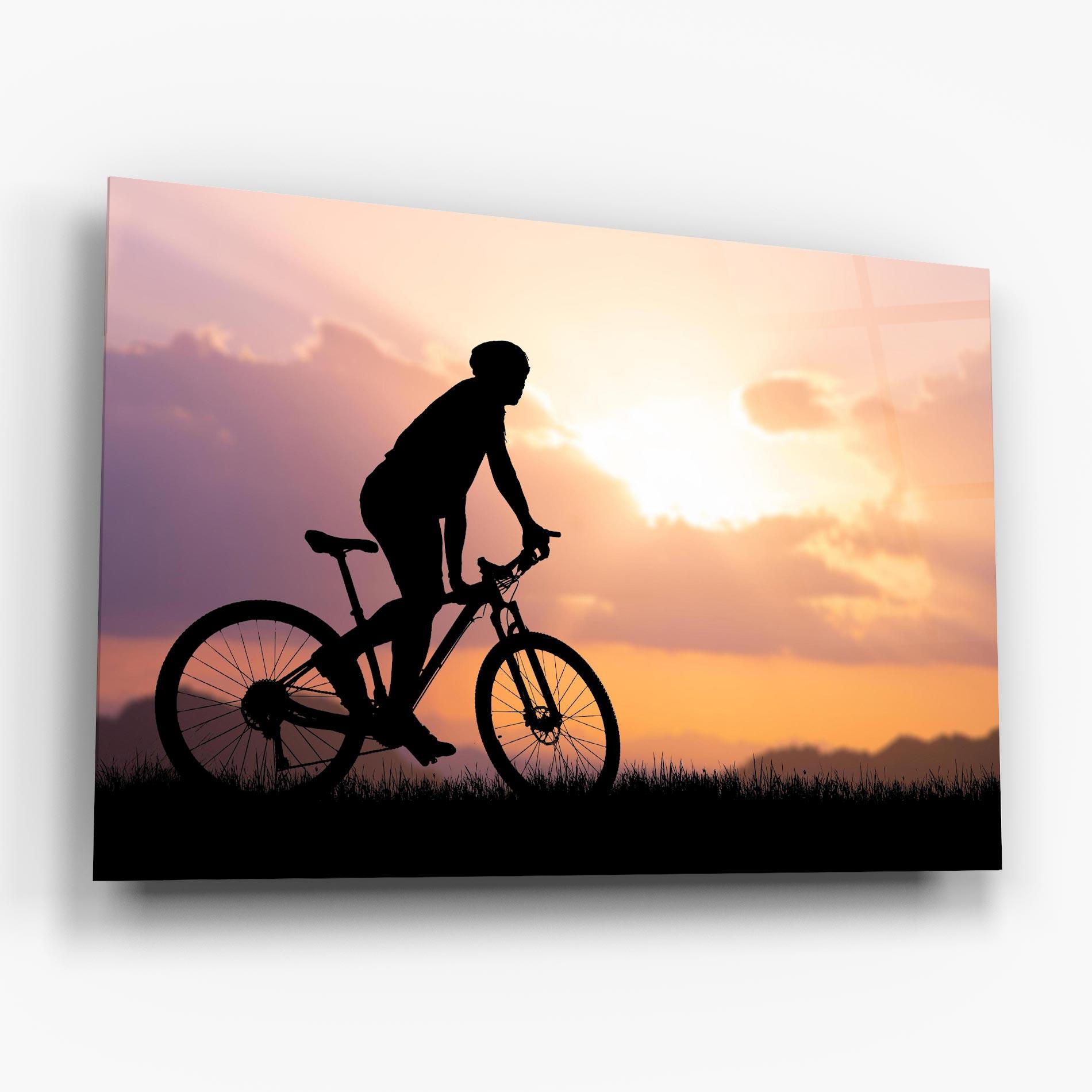 Tablou Sticla Bike Travel Concept mockup 6