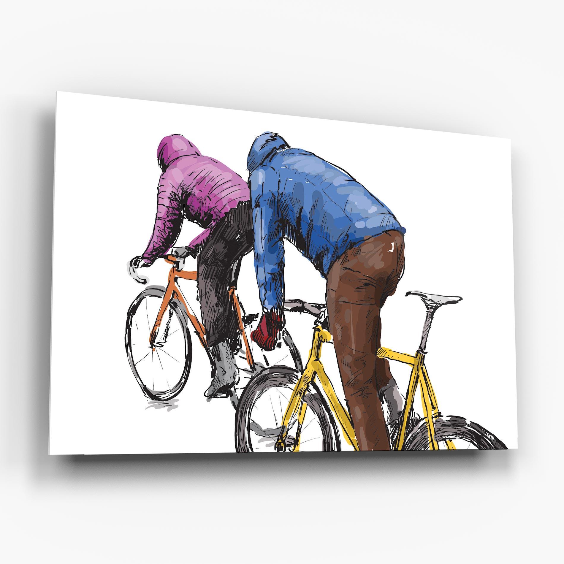 Tablou Sticla Bike Trip mockup 6