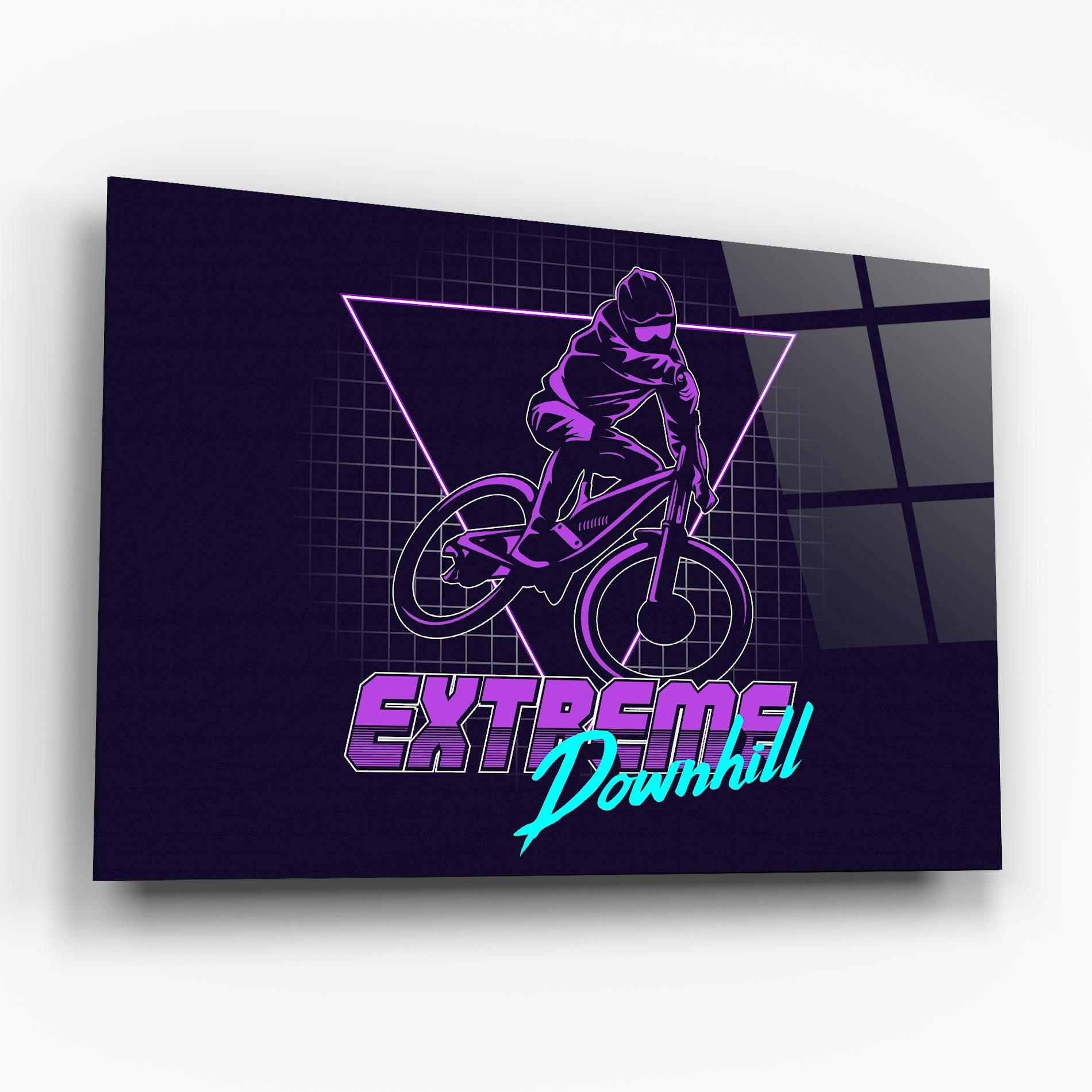 Tablou Sticla Extreme Downhill mockup 6