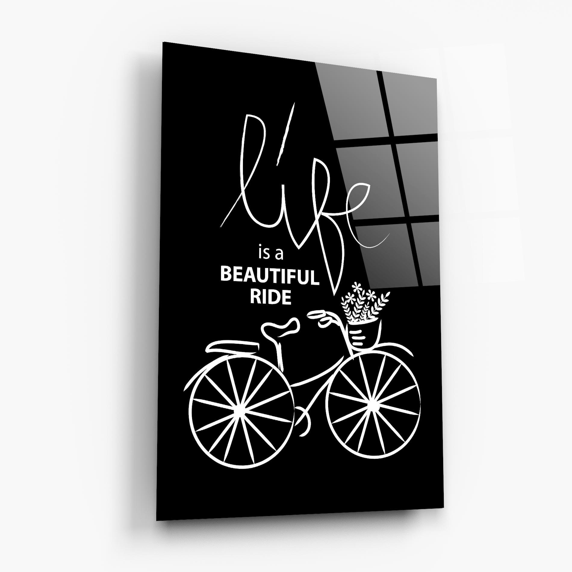 Tablou Sticla Beautiful Ride mockup 6