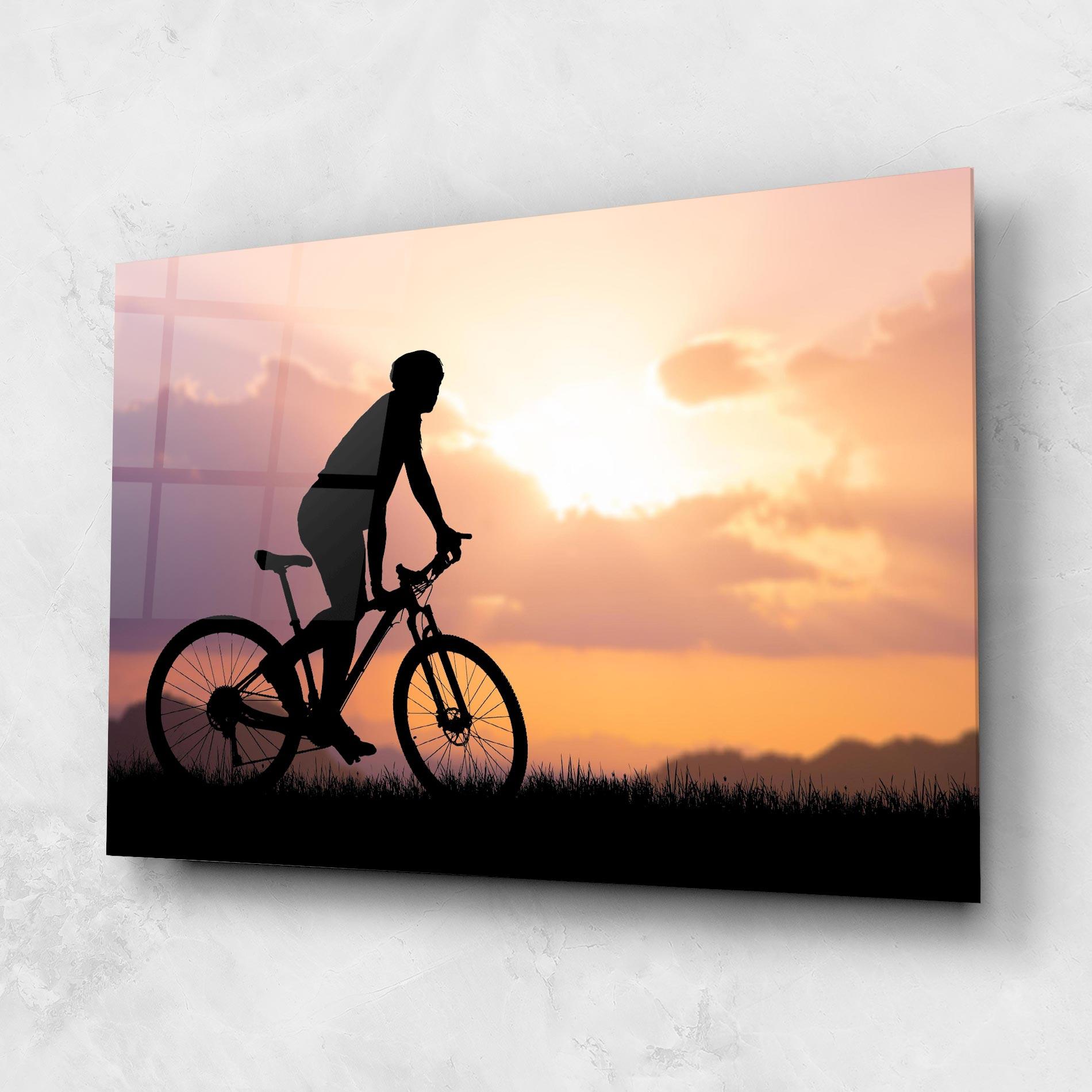 Tablou Sticla Bike Travel Concept mockup 1