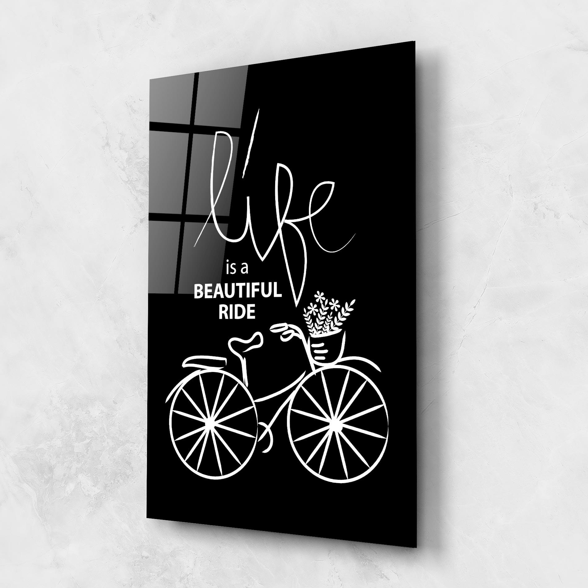 Tablou Sticla Beautiful Ride mockup 1