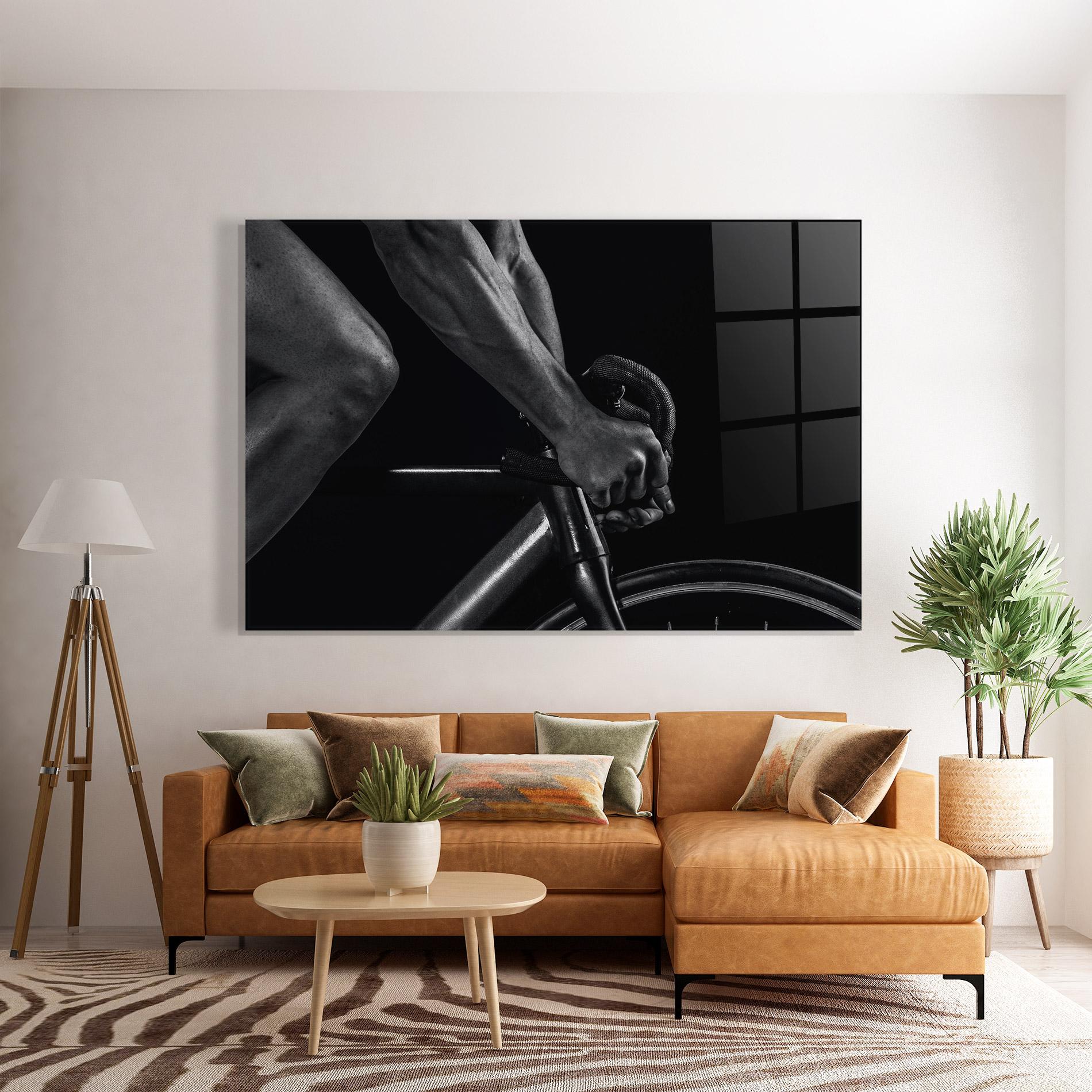 Tablou Sticla Bike Burst mockup 7