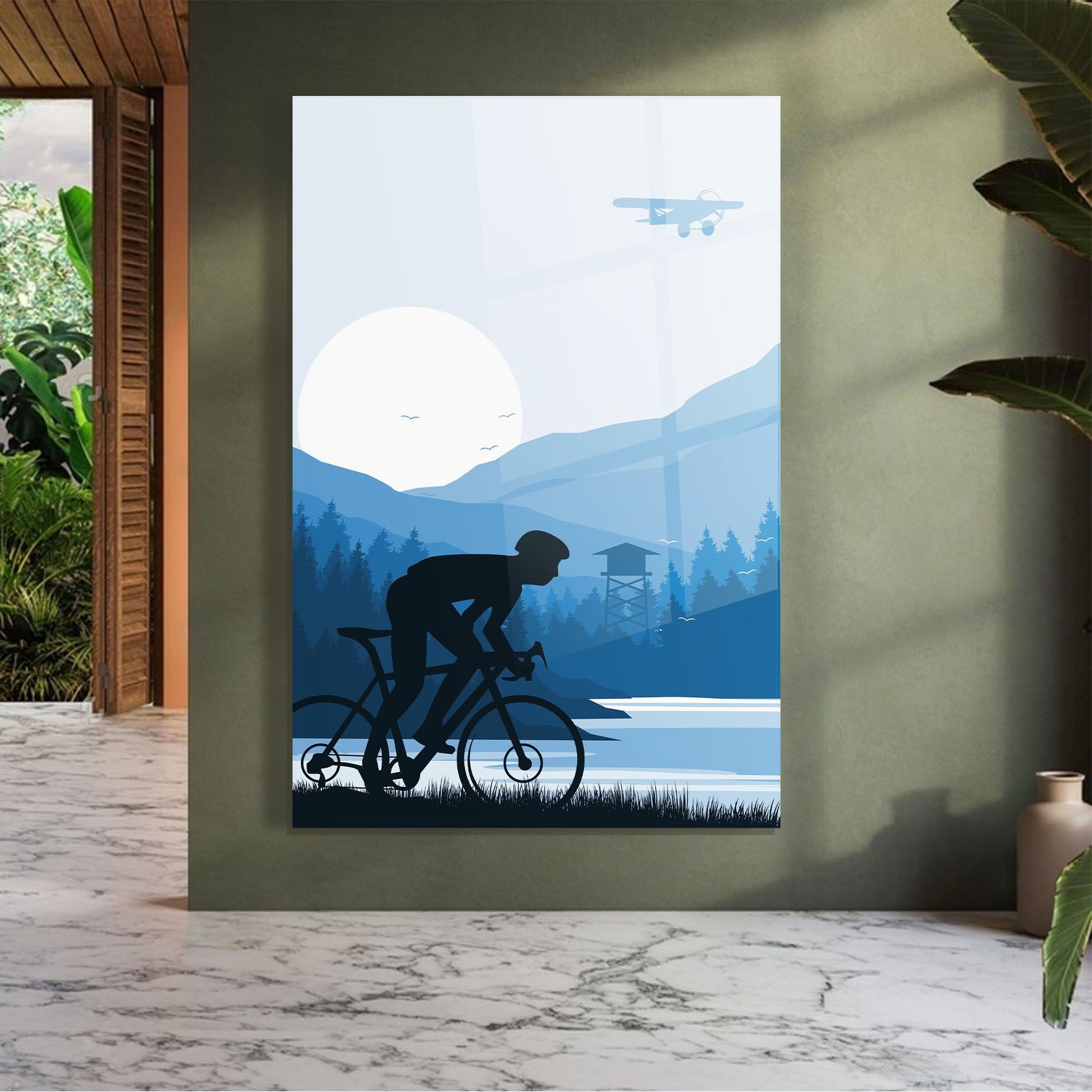 Blue Light Bike mockup 7