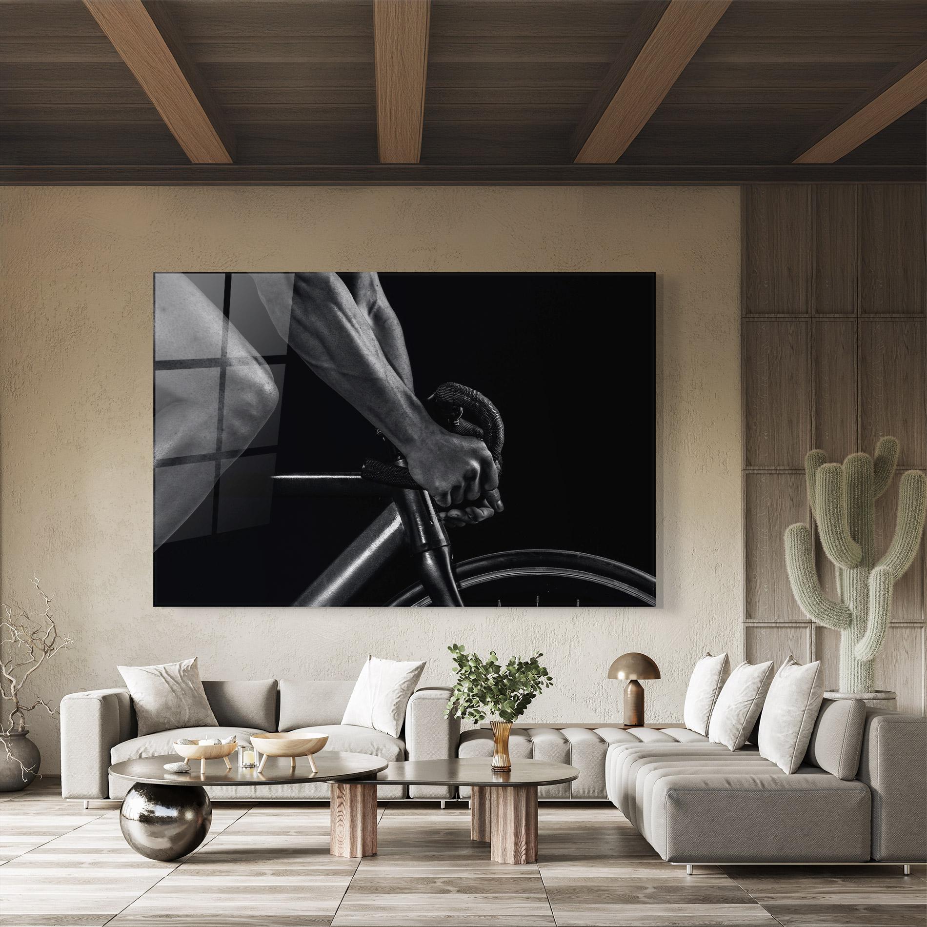 Tablou Sticla Bike Burst mockup 8