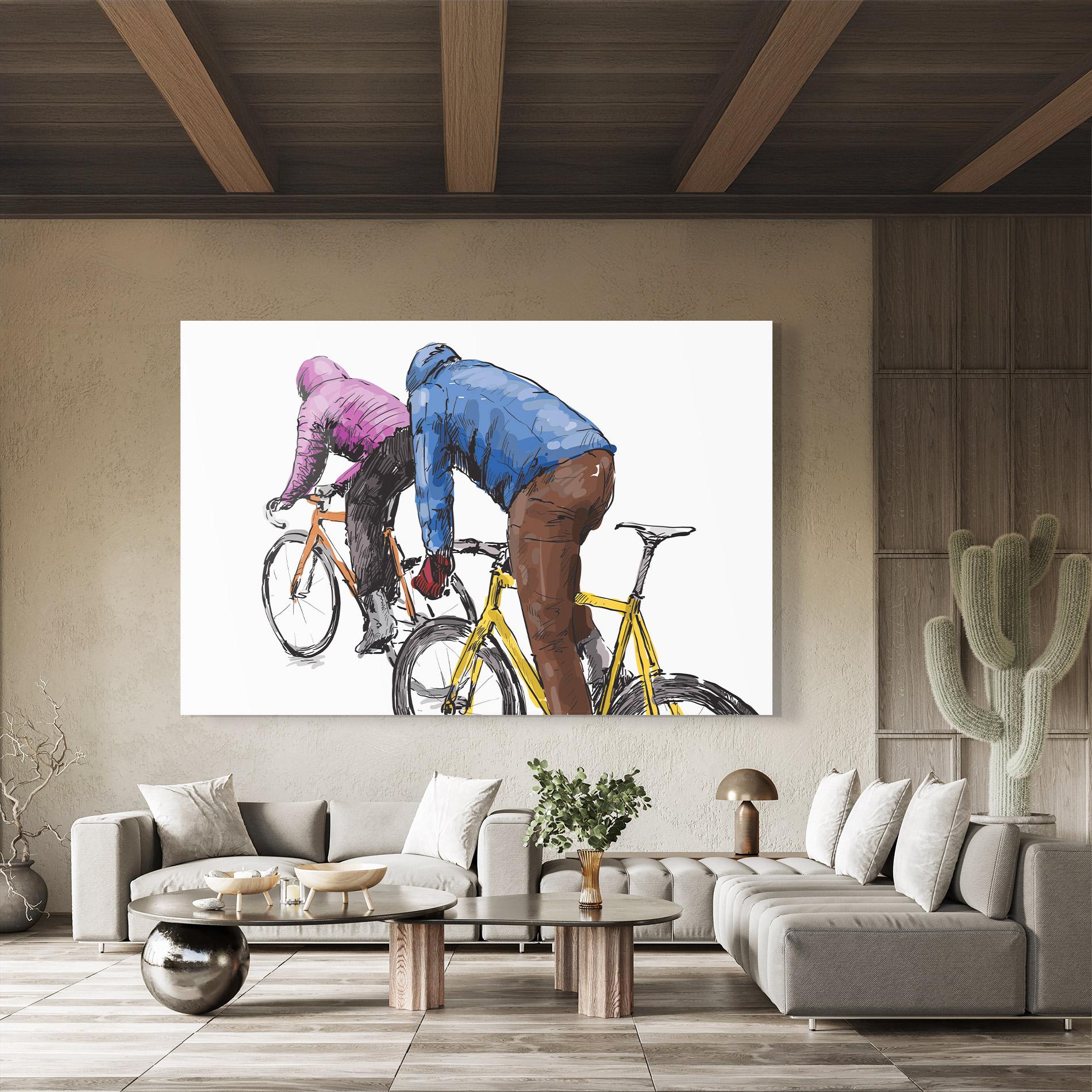 Tablou Sticla Bike Trip mockup 8