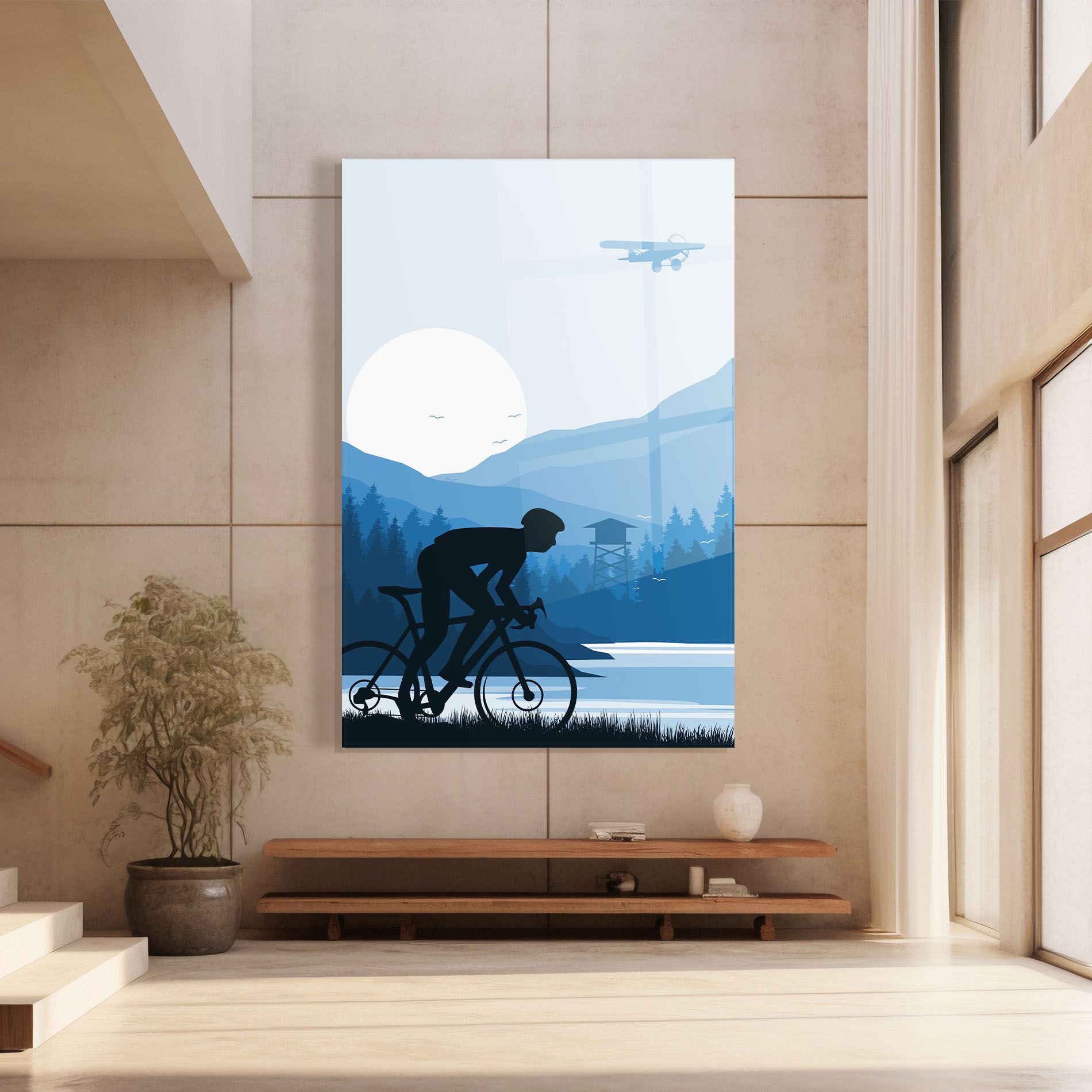 Blue Light Bike mockup 8