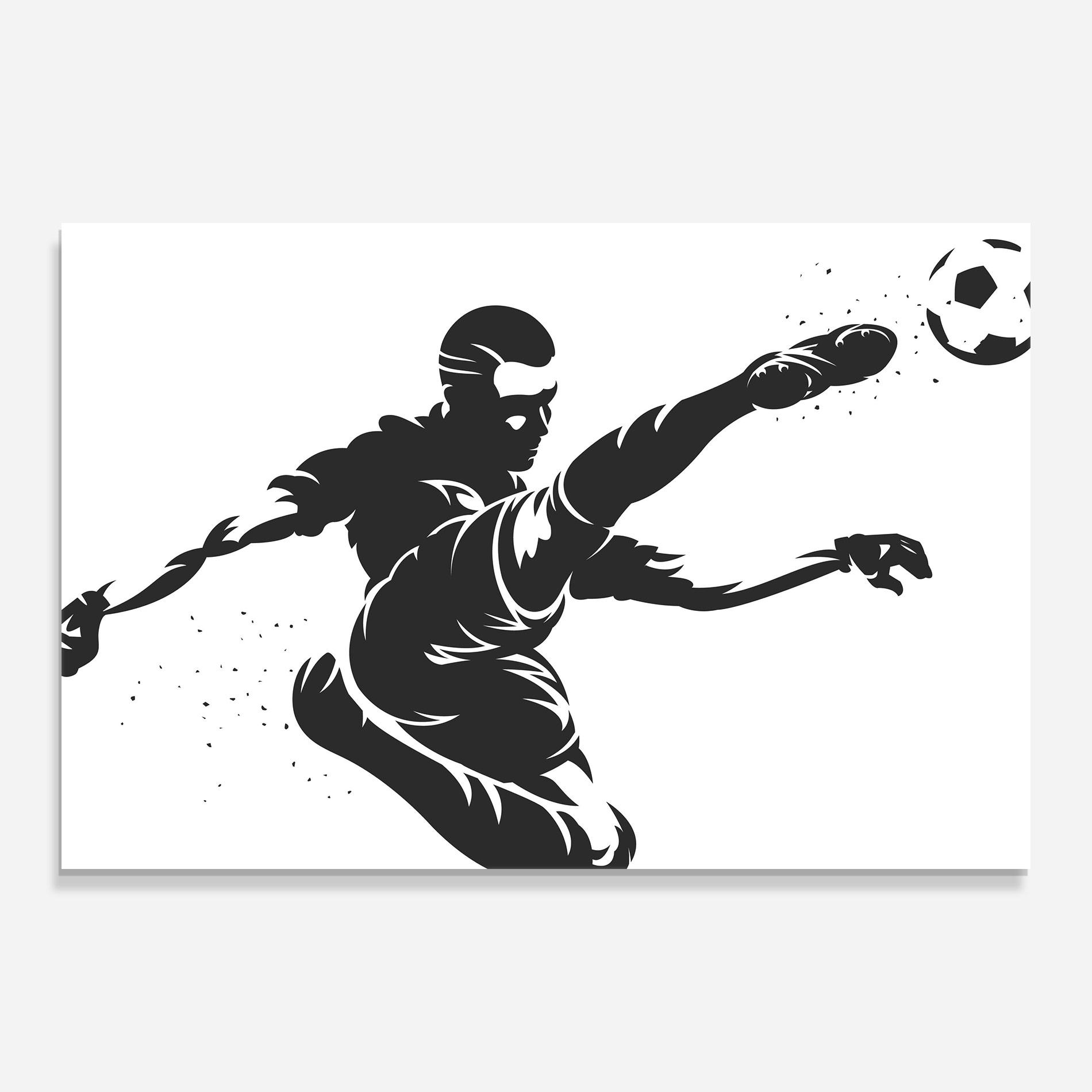 Tablou Sticla Air Football mockup 0