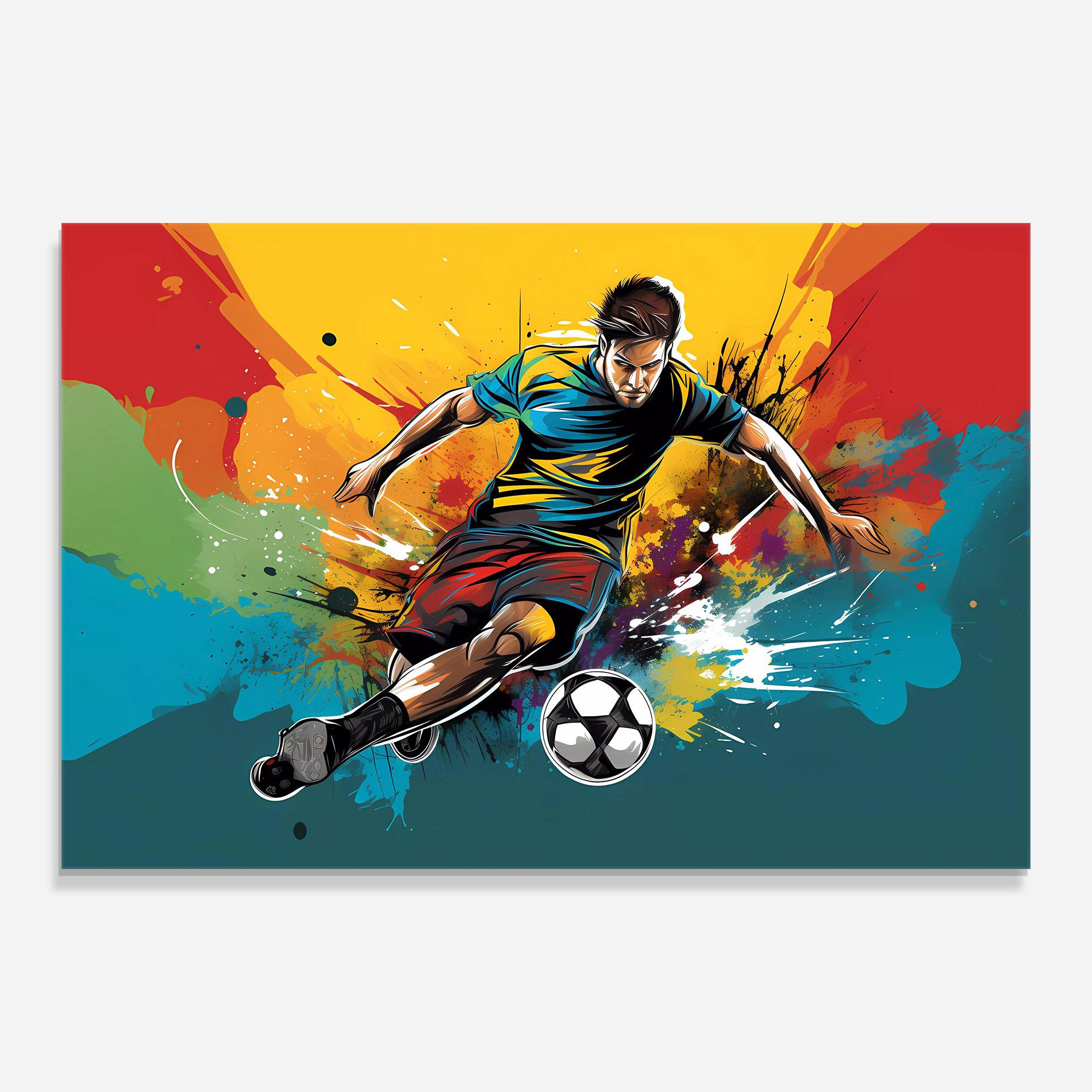 Tablou Sticla Ball Blitz mockup 0