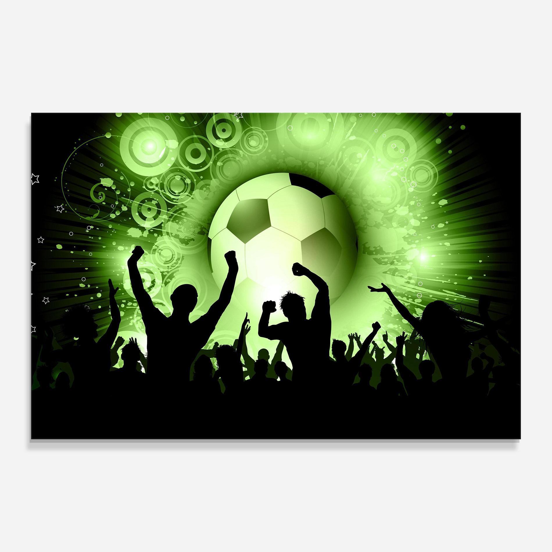 Tablou Sticla Football Crowd mockup 0