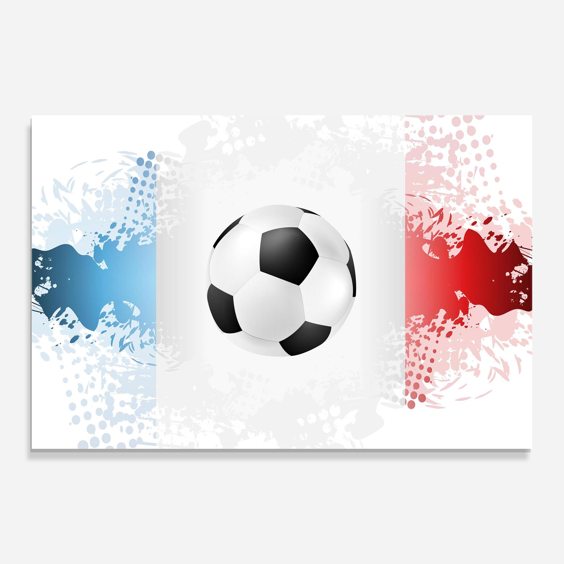 Tablou Sticla France Football mockup 0