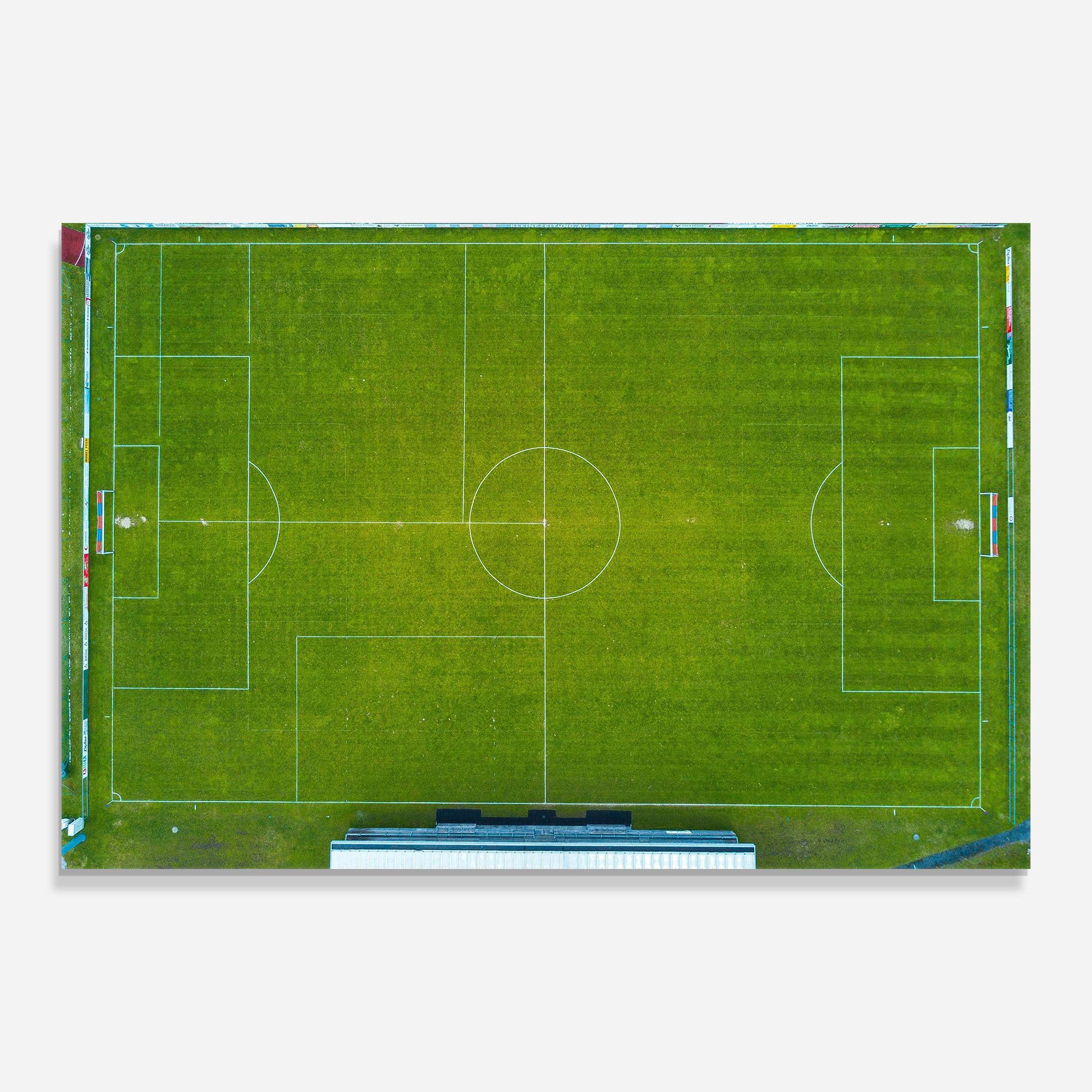 Tablou Sticla Green Football Field mockup 0