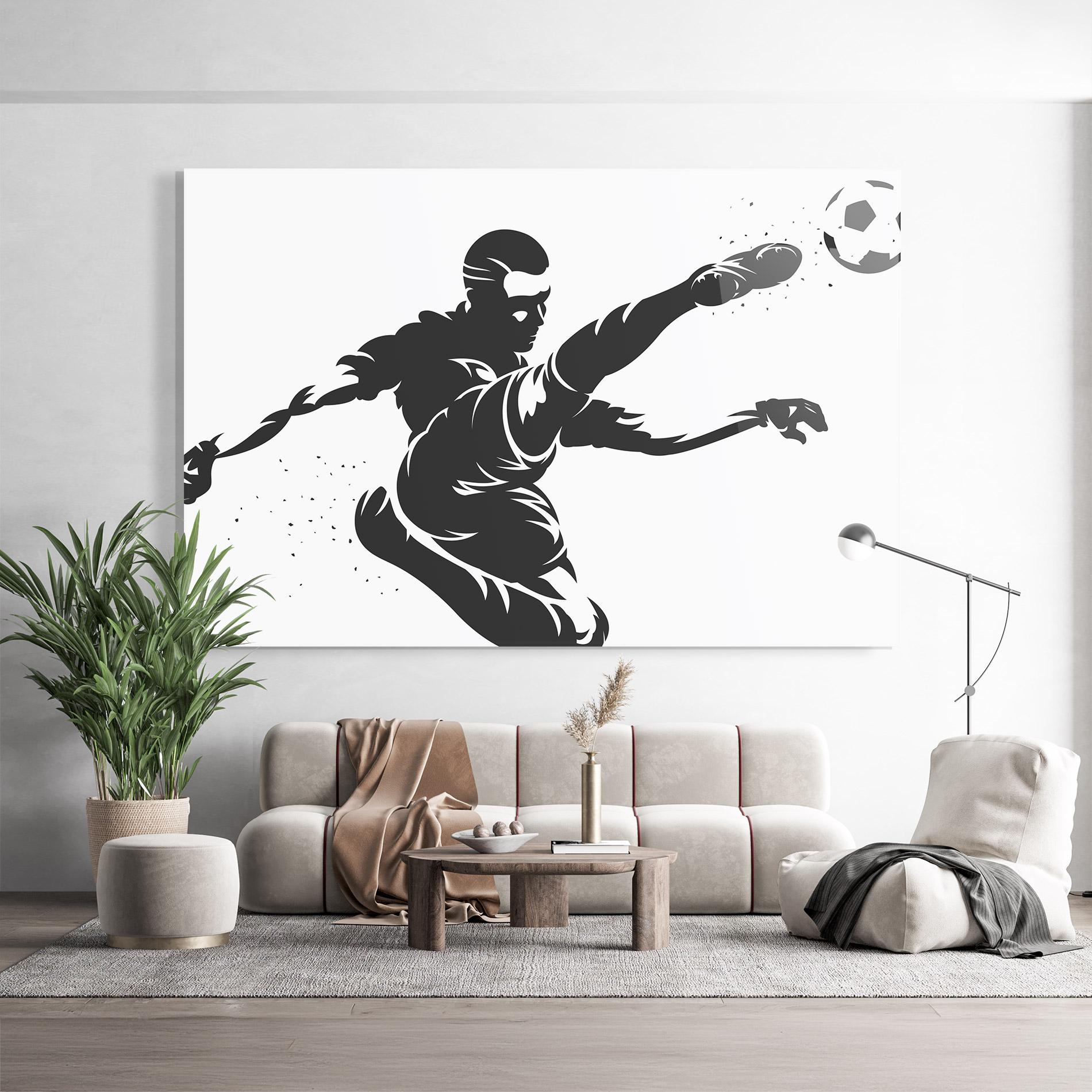 Tablou Sticla Air Football mockup 9