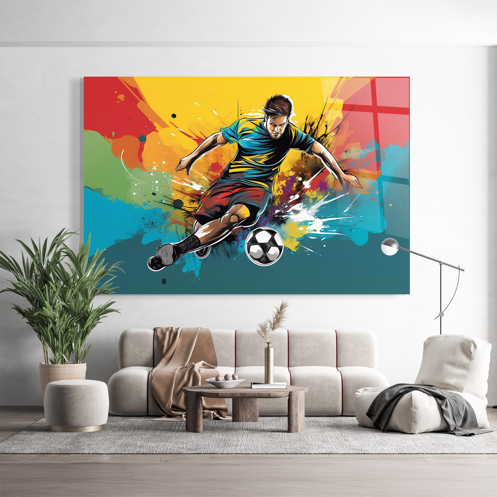 Tablou Sticla Ball Blitz mockup 9