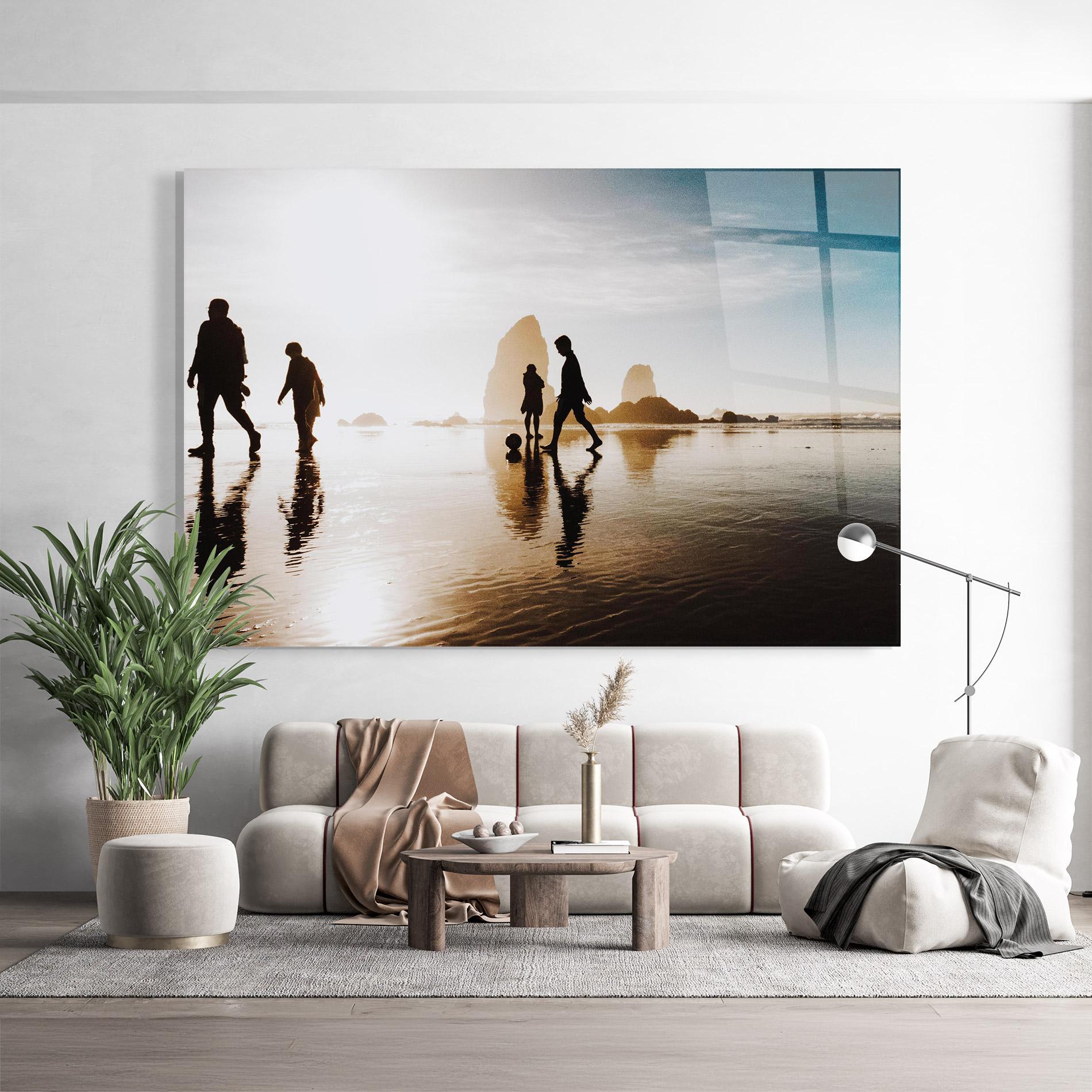 Tablou Sticla Football On Water mockup 9