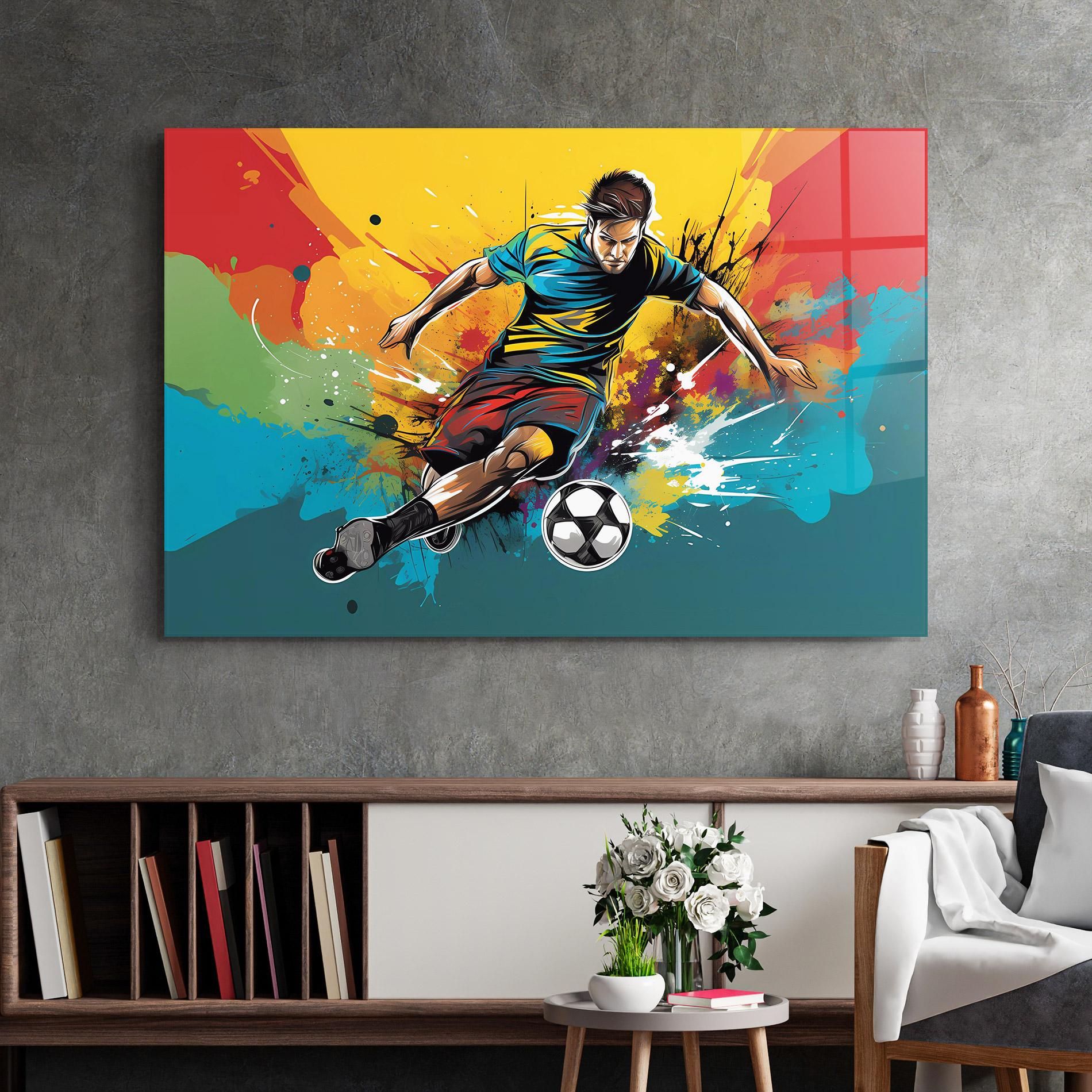 Tablou Sticla Ball Blitz mockup 2