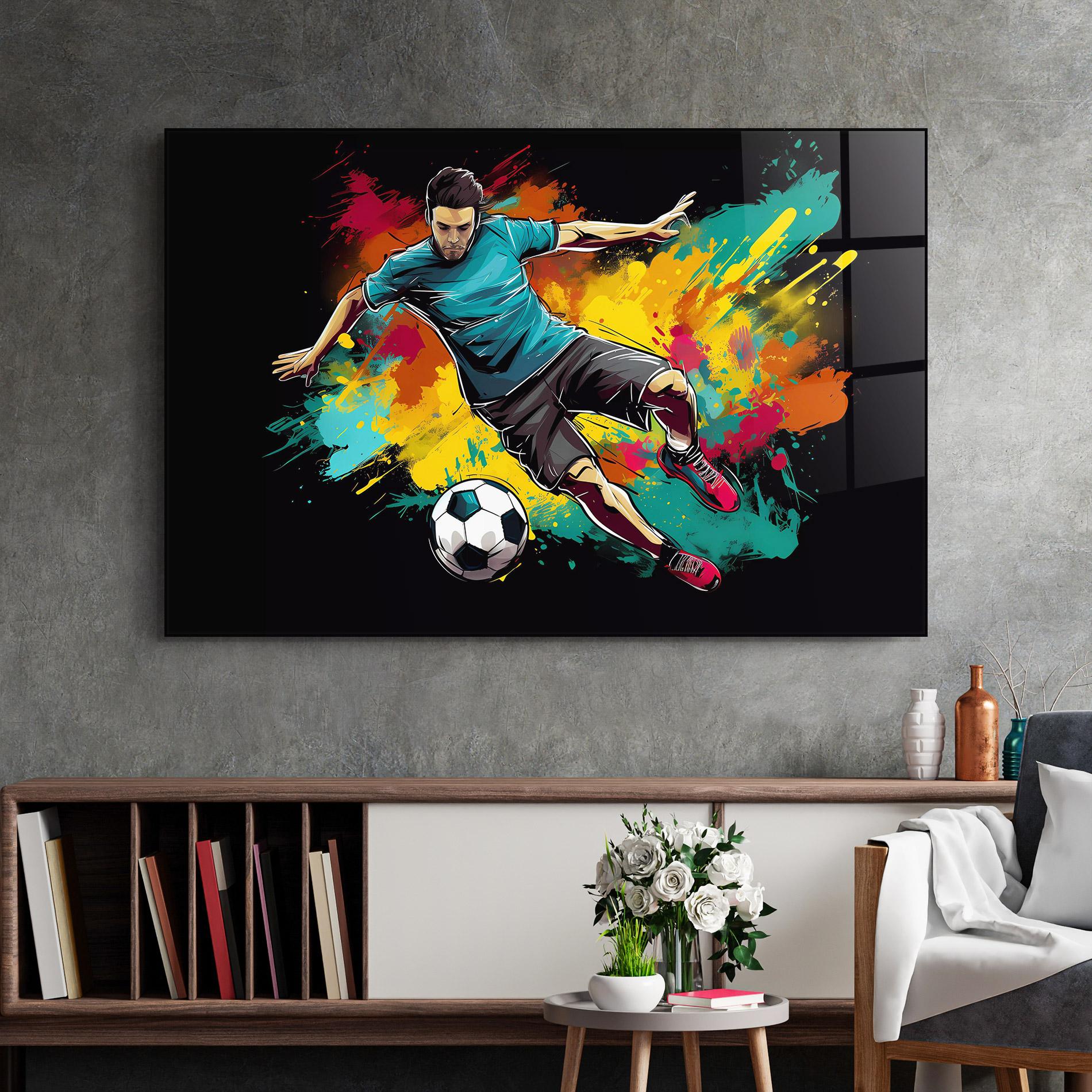 Tablou Sticla Foot Force mockup 2