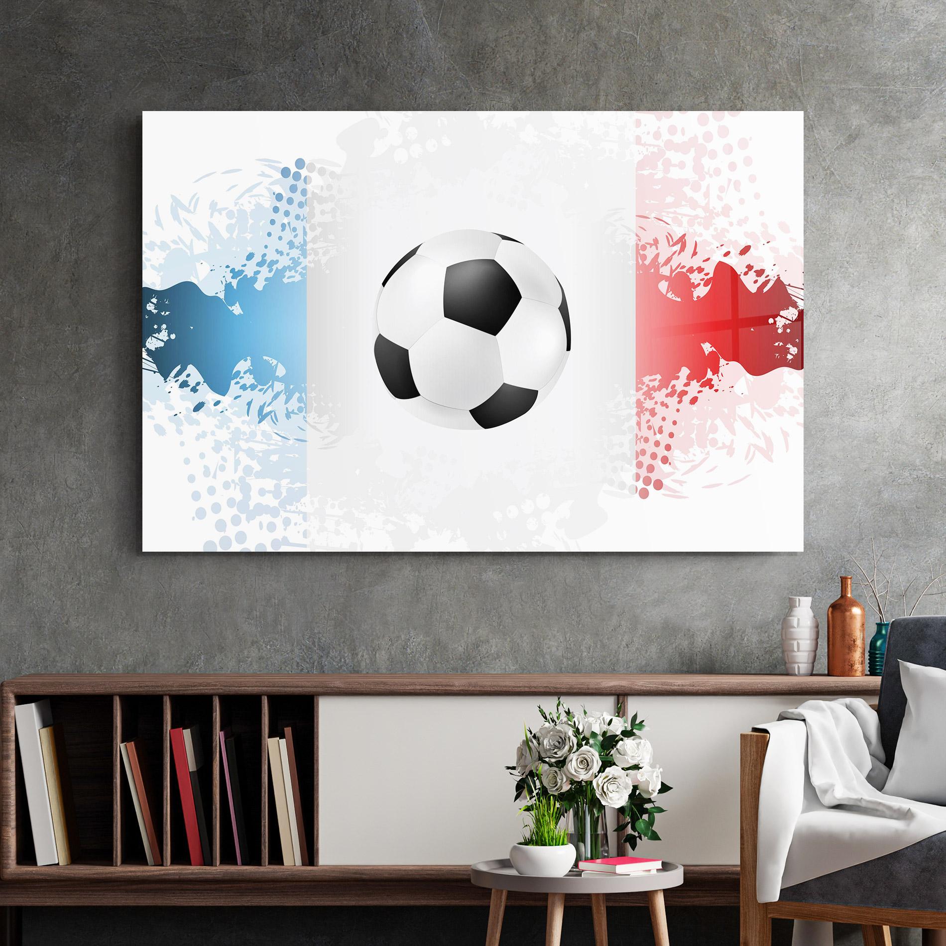 Tablou Sticla France Football mockup 2