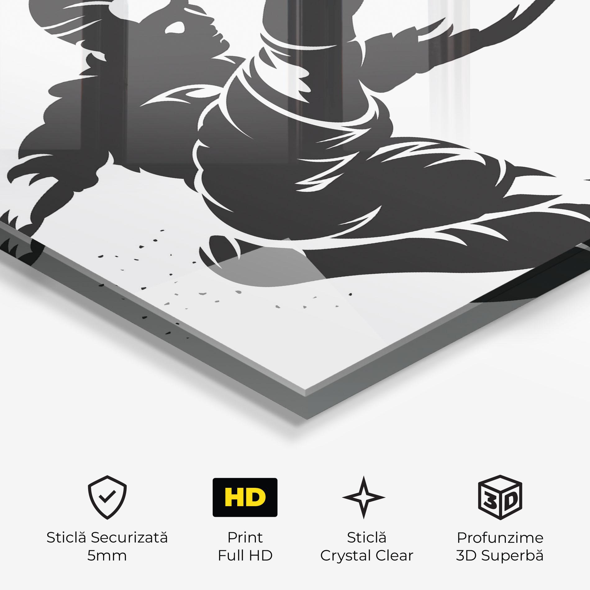 Tablou Sticla Air Football mockup 3