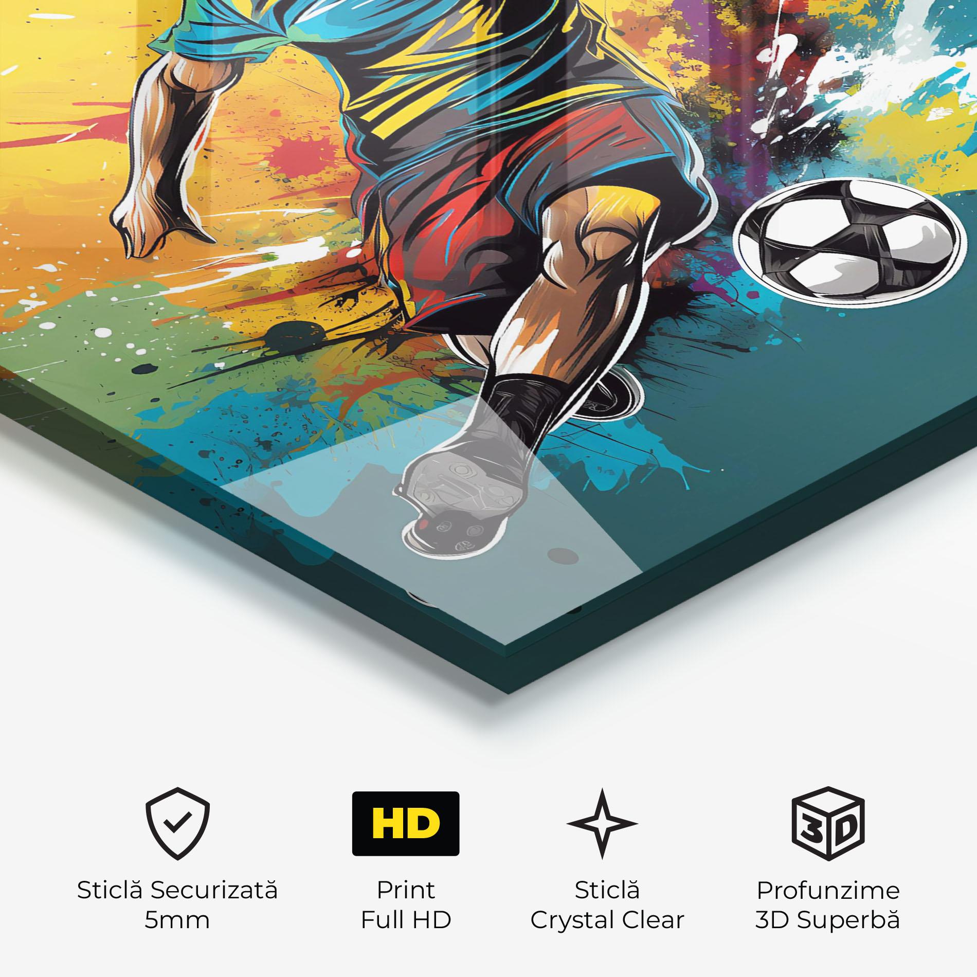 Tablou Sticla Ball Blitz mockup 3