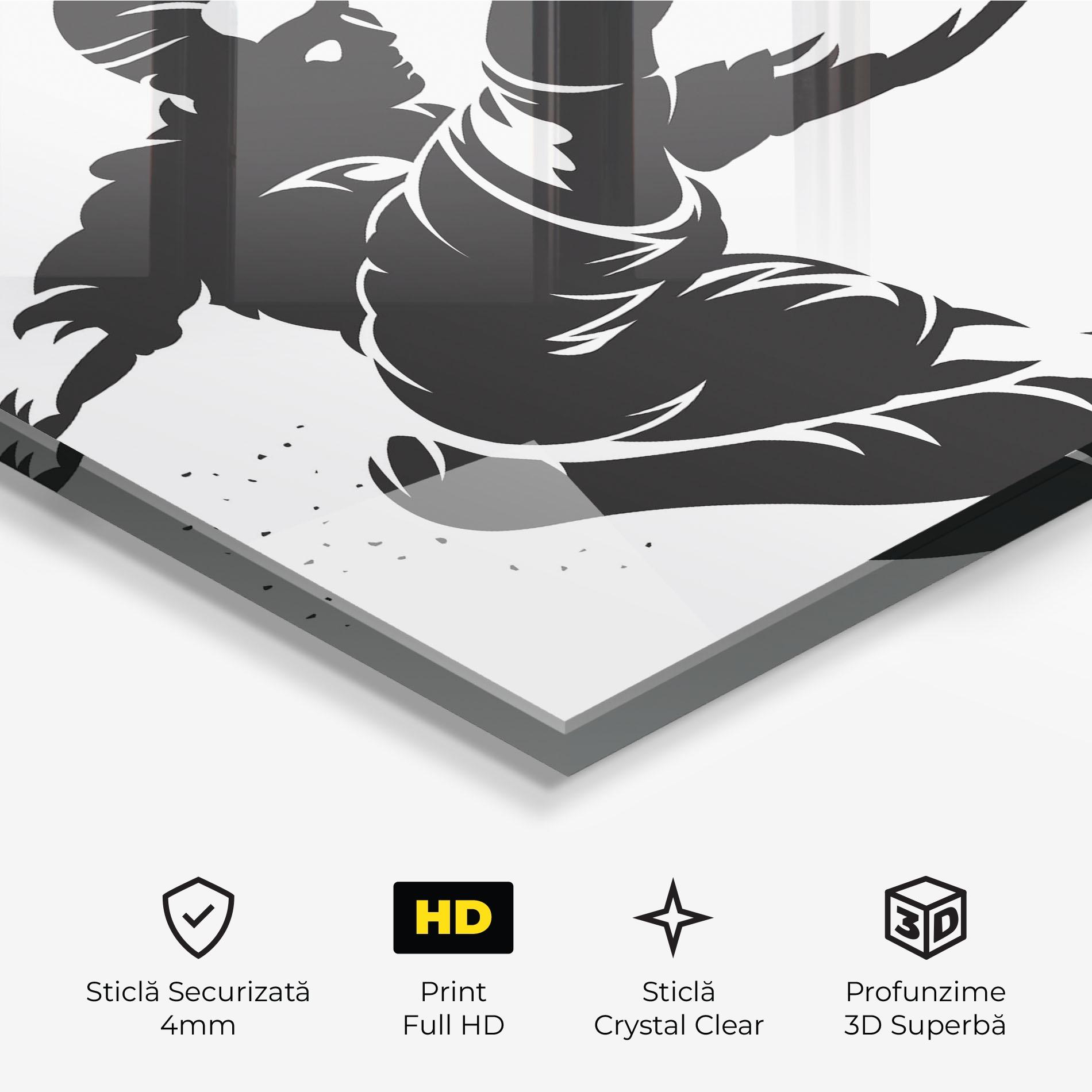 Tablou Sticla Air Football mockup 3