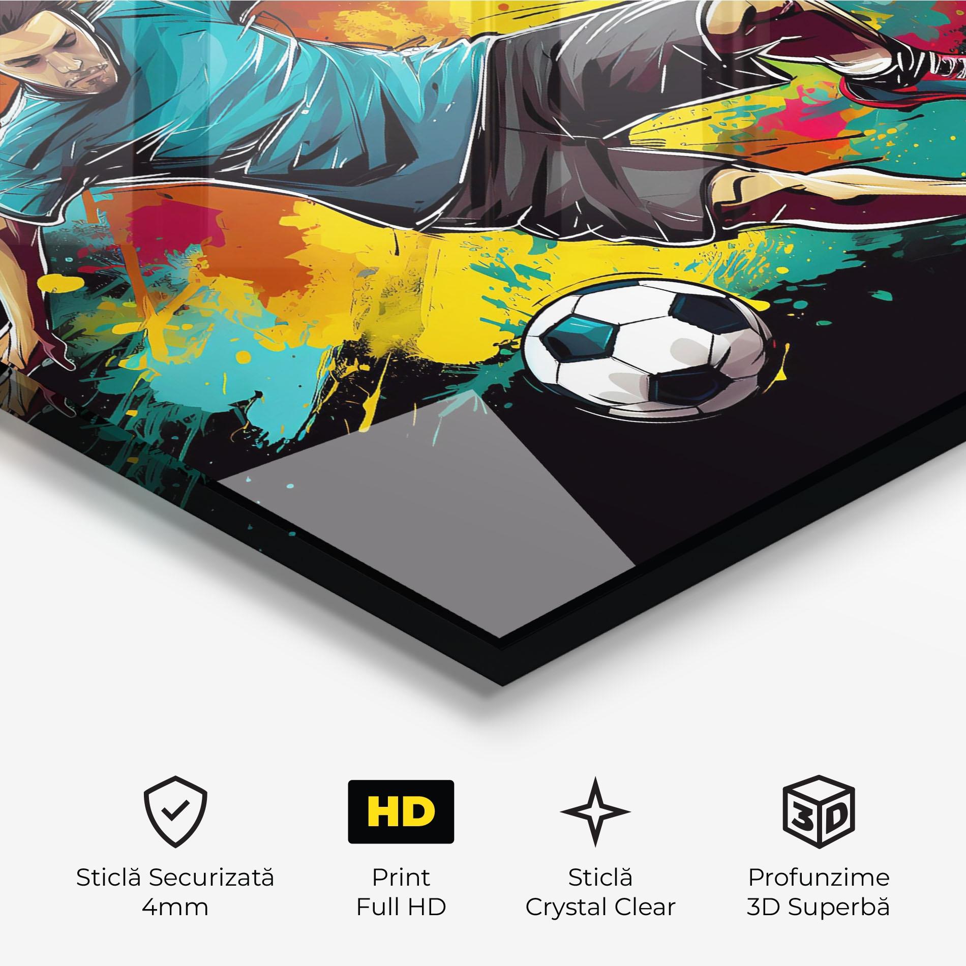 Tablou Sticla Foot Force mockup 3
