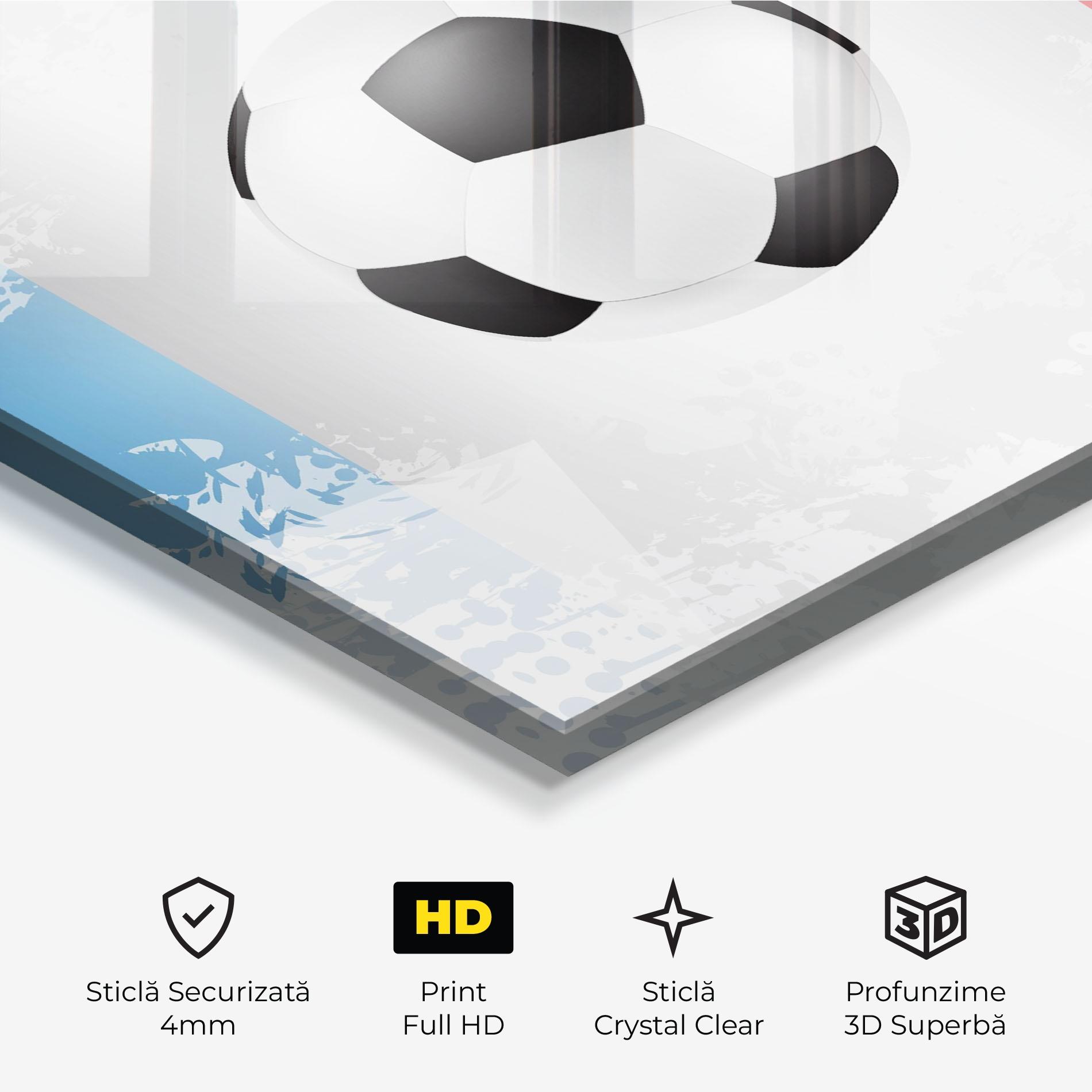 Tablou Sticla France Football mockup 3