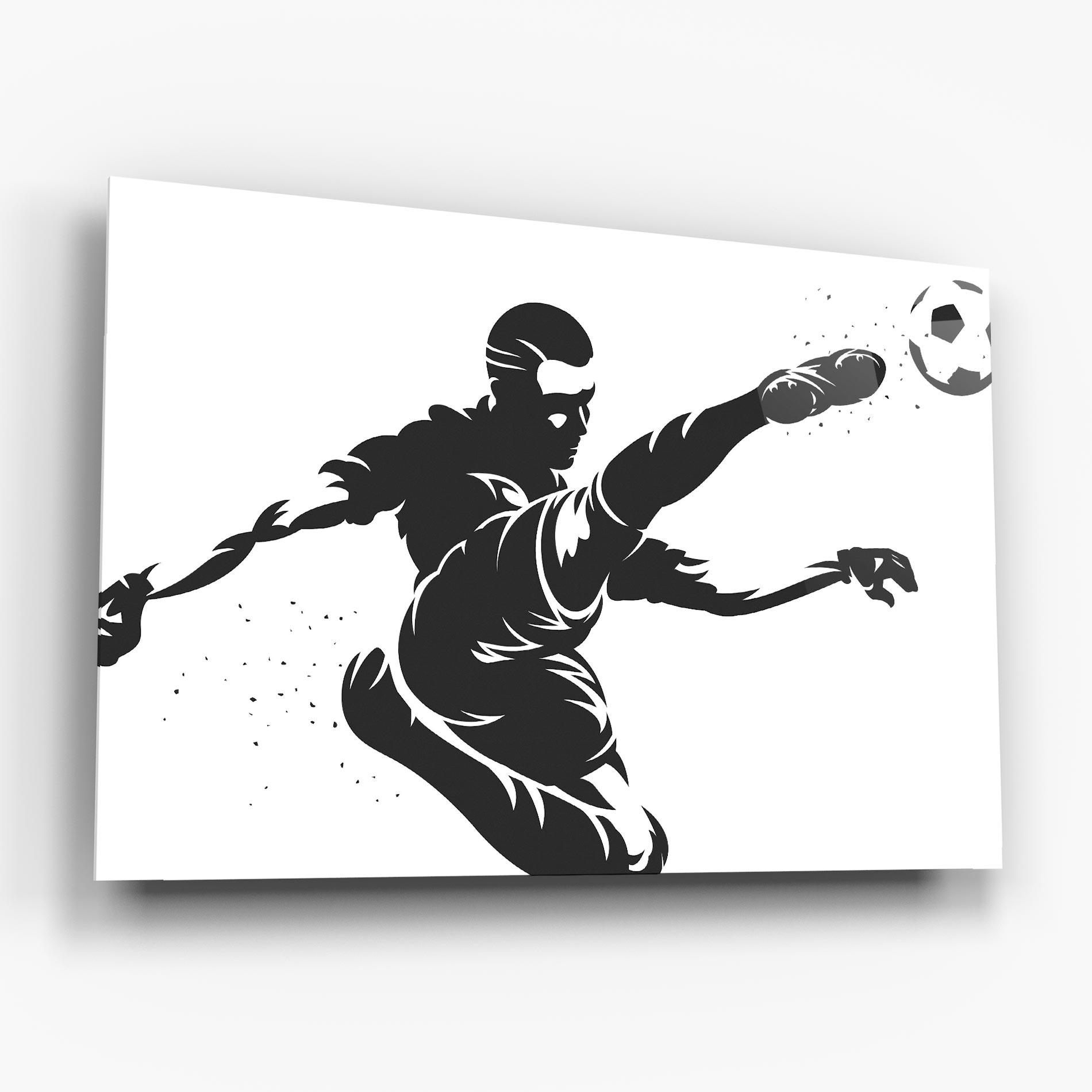 Tablou Sticla Air Football mockup 6