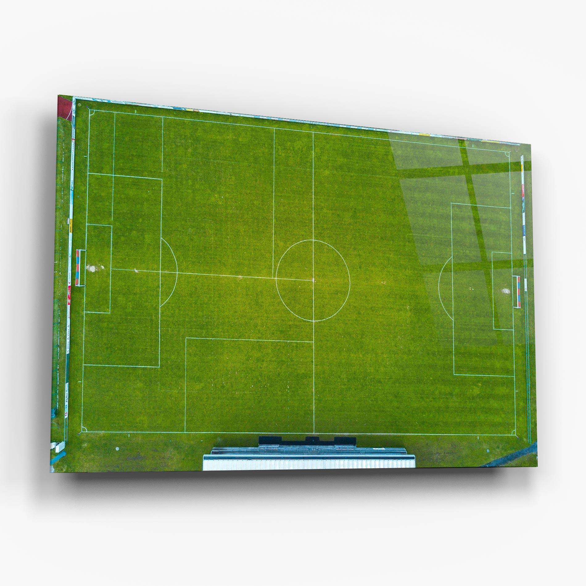 Tablou Sticla Green Football Field mockup 6