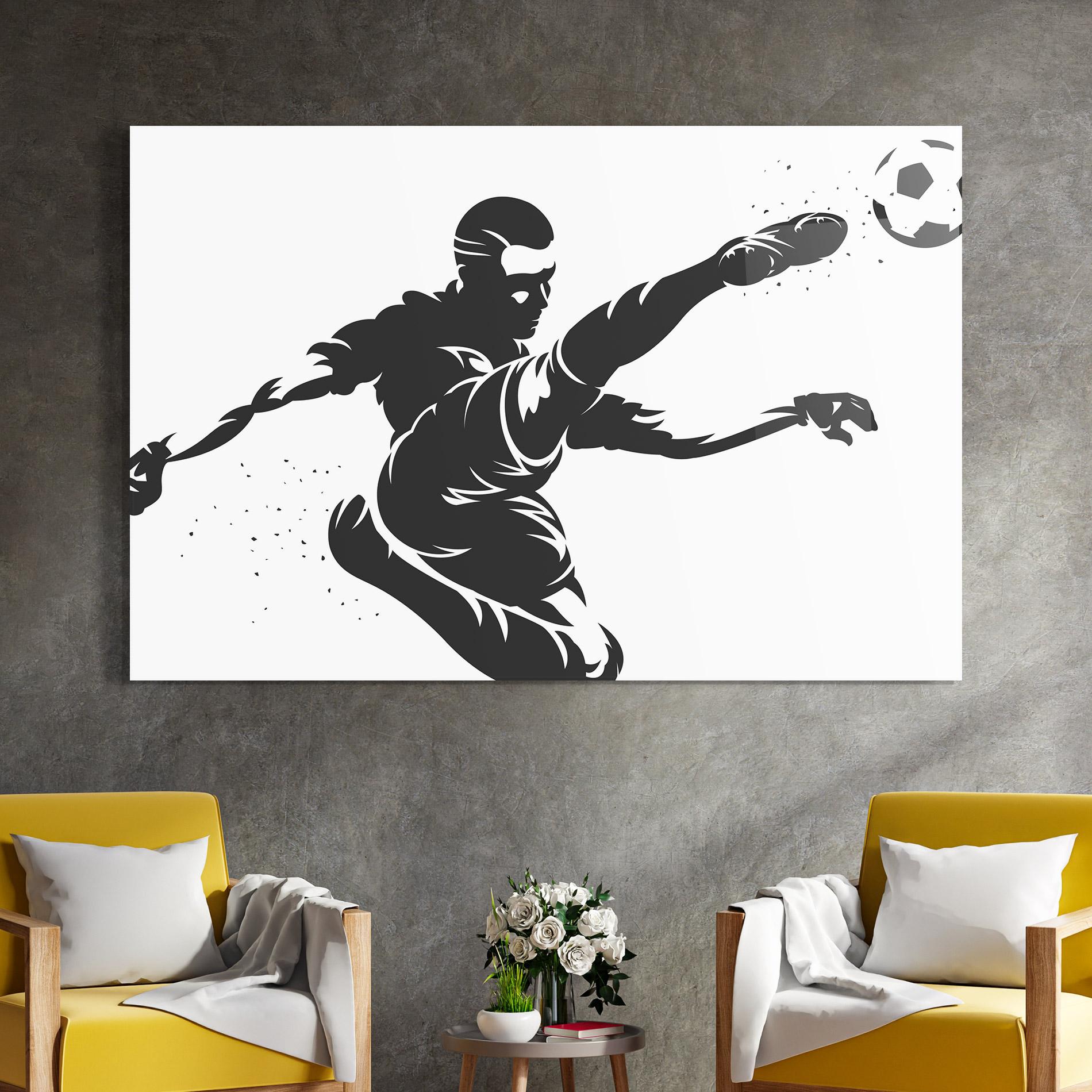 Tablou Sticla Air Football mockup 4