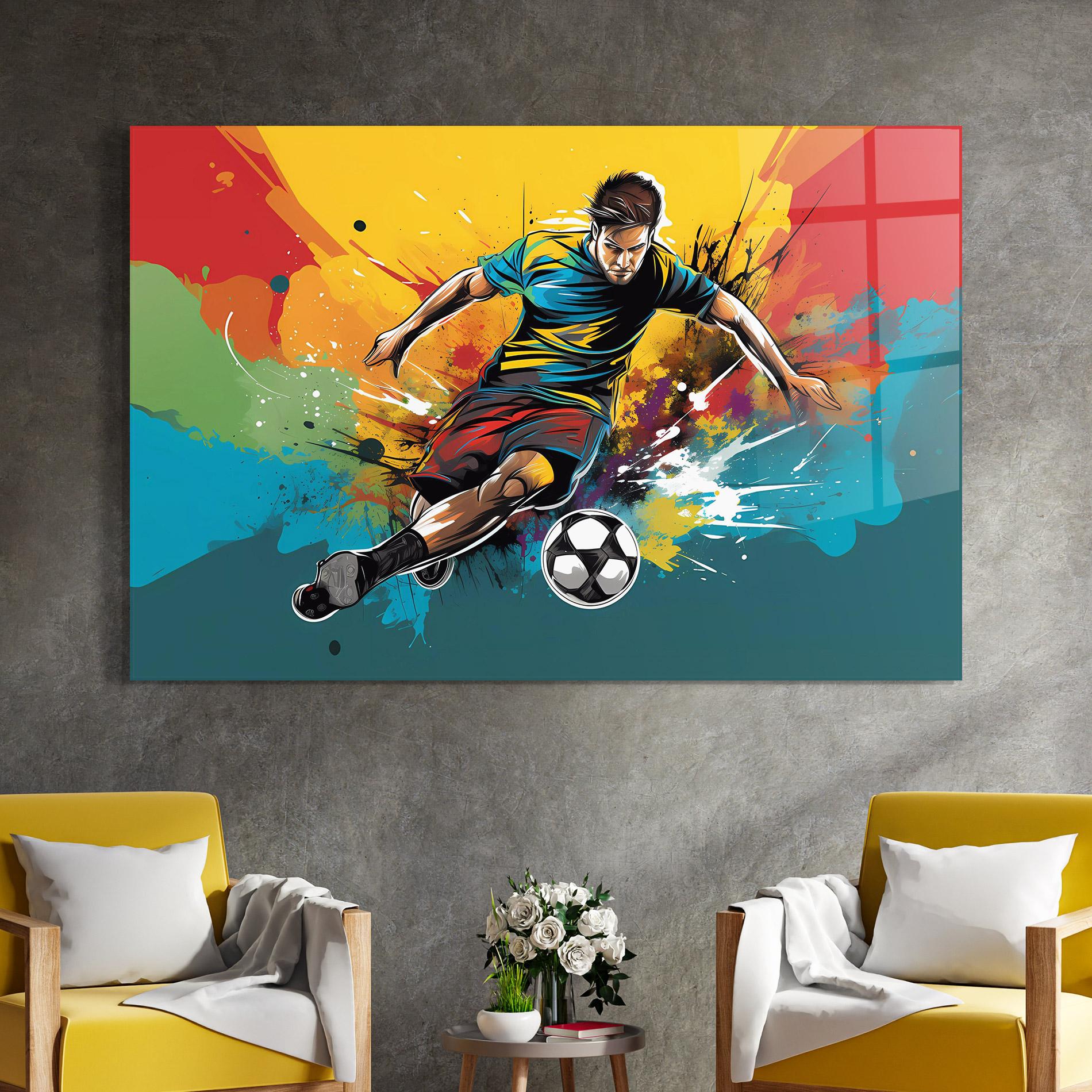 Tablou Sticla Ball Blitz mockup 4