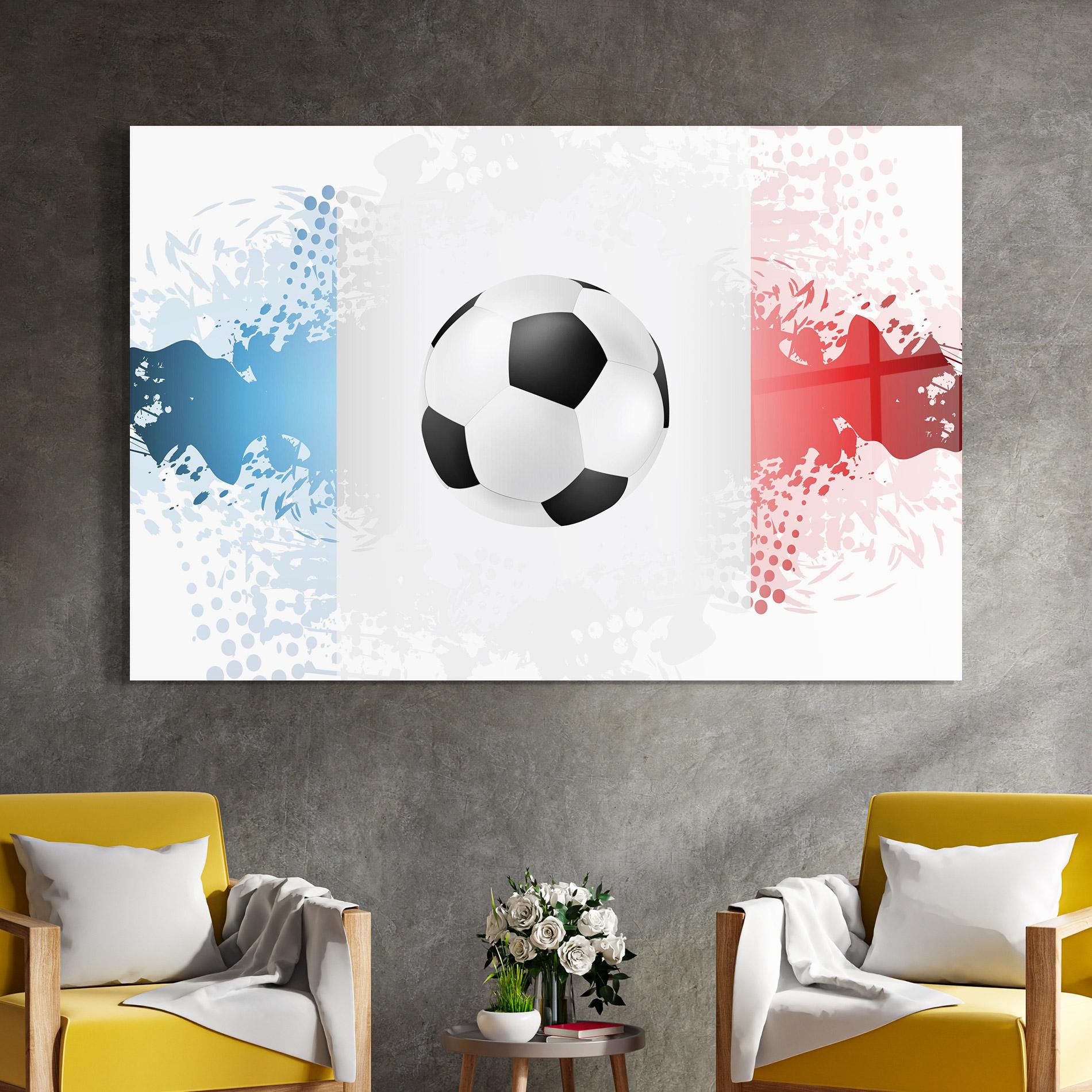 Tablou Sticla France Football mockup 4