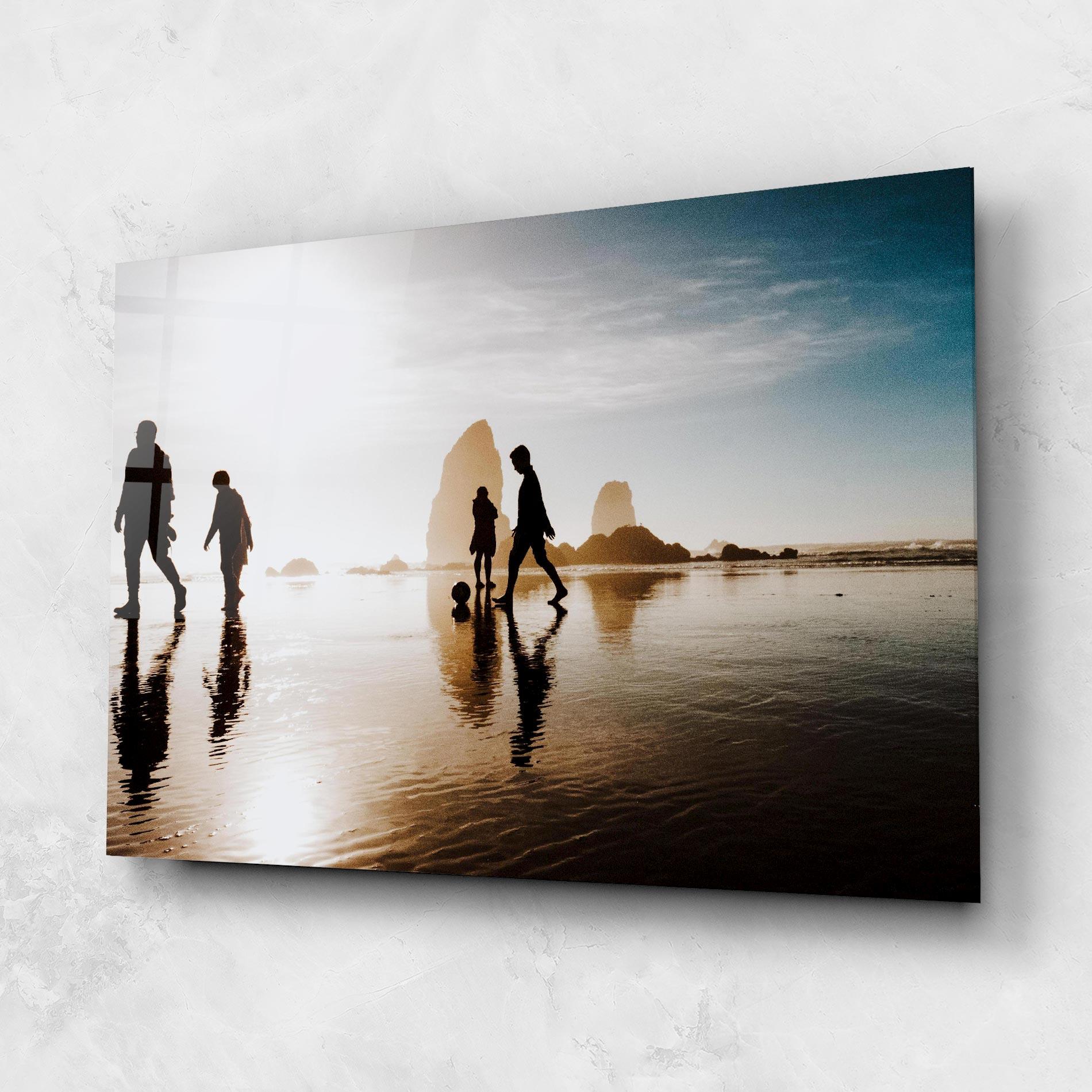 Tablou Sticla Football On Water mockup 1