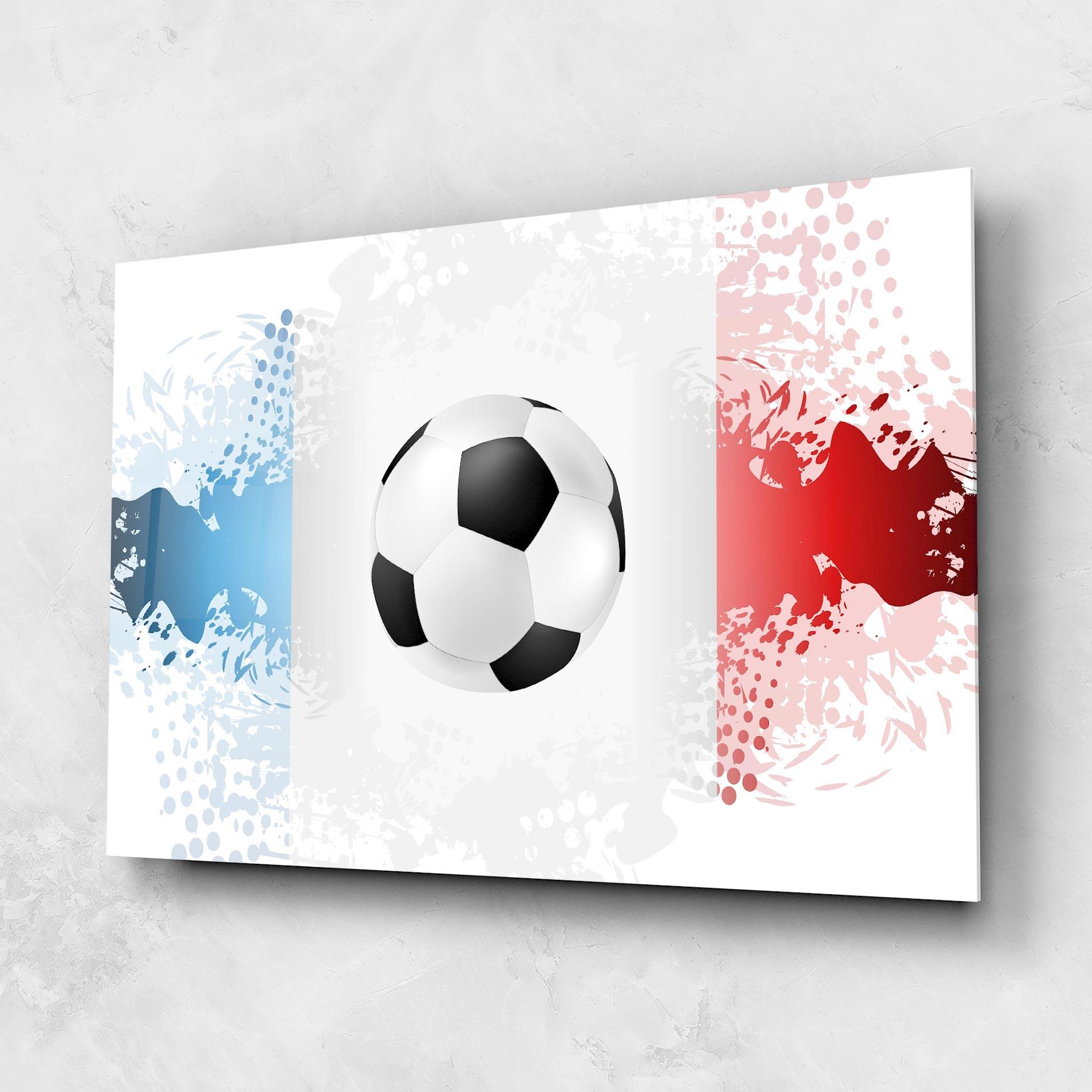 Tablou Sticla France Football mockup 1