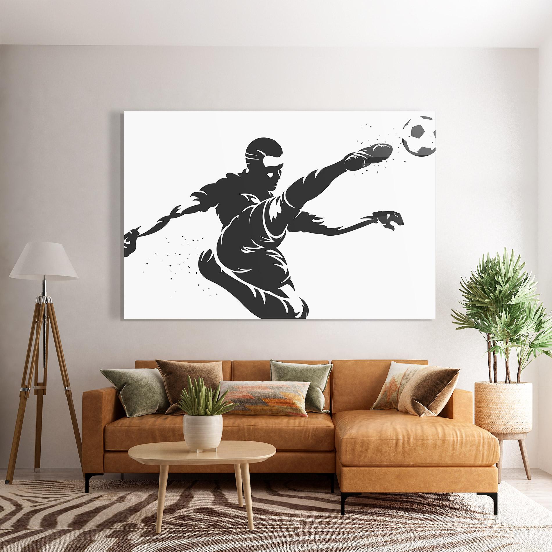 Tablou Sticla Air Football mockup 7