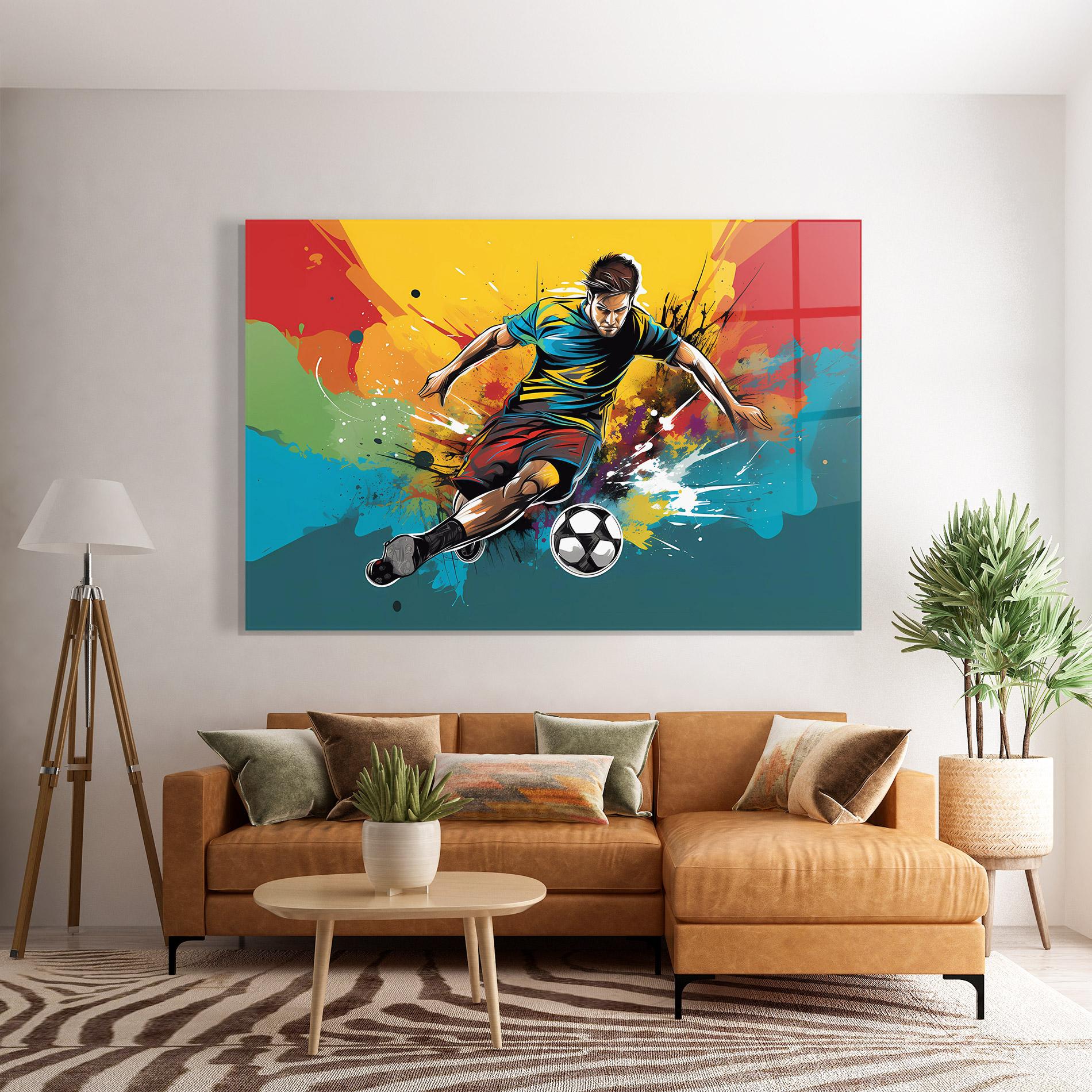 Tablou Sticla Ball Blitz mockup 7