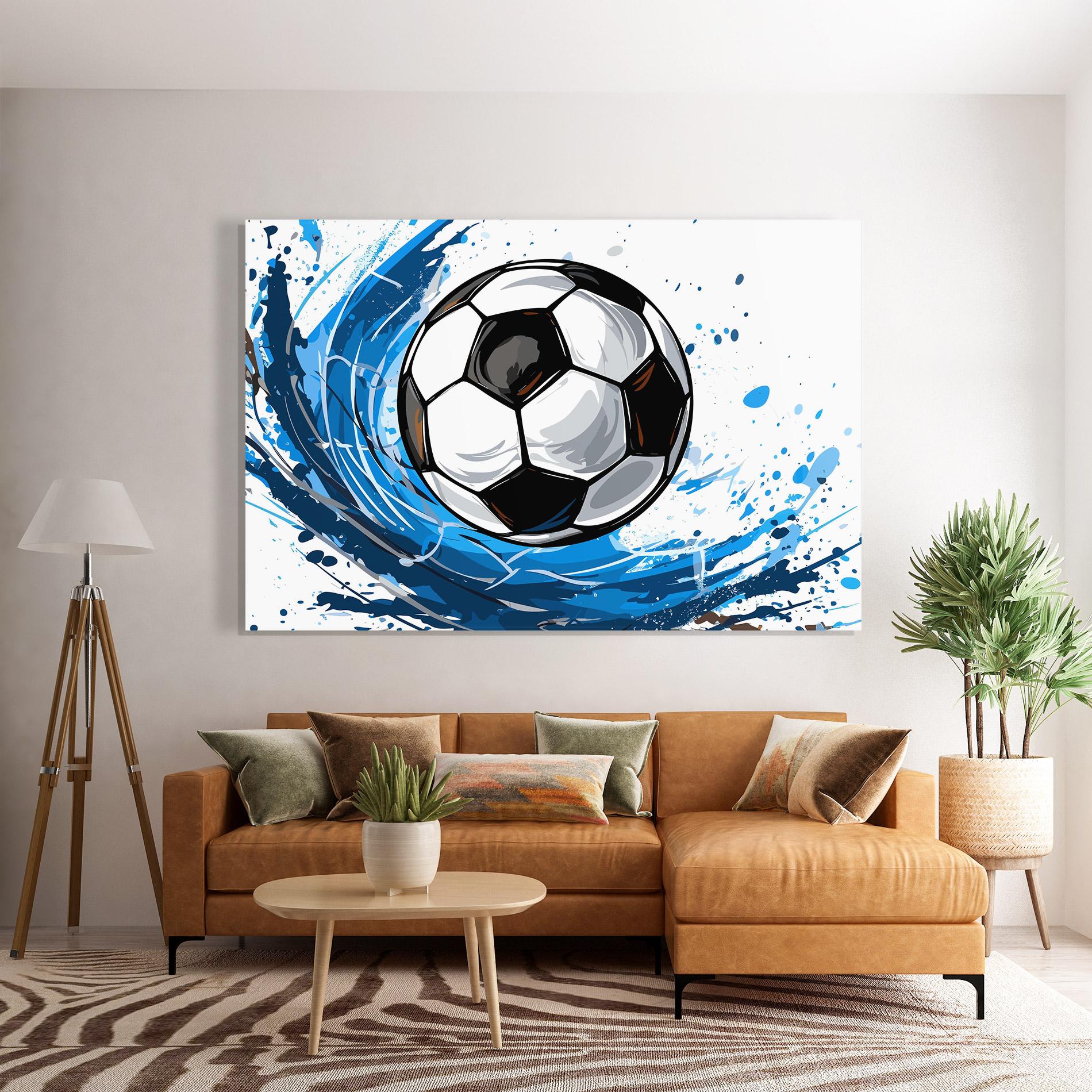 Tablou Sticla Football Wave mockup 7